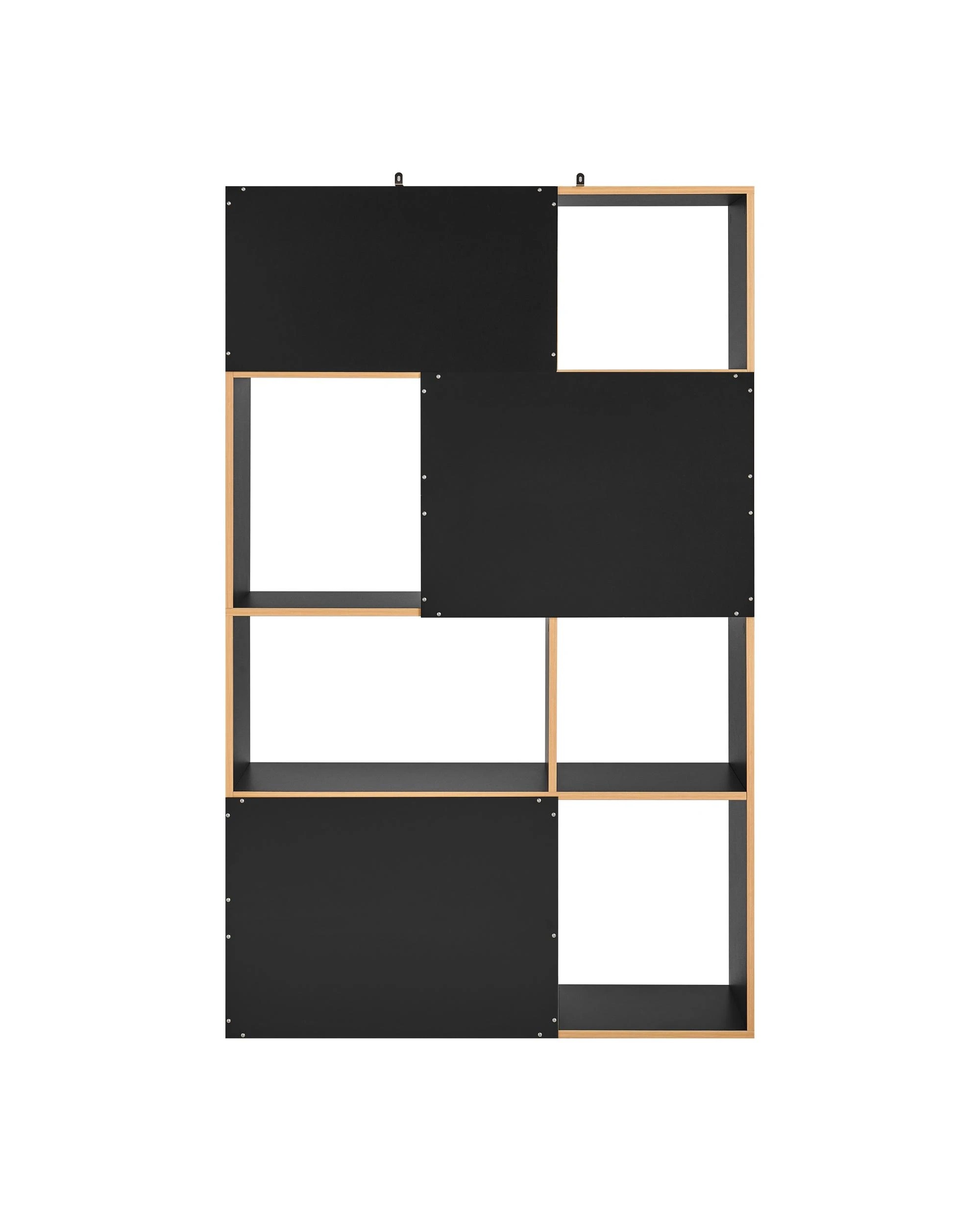 6 Kodu Bookcase Display Unit with Open Shelving 100W x 160H - Black, 6 of 9