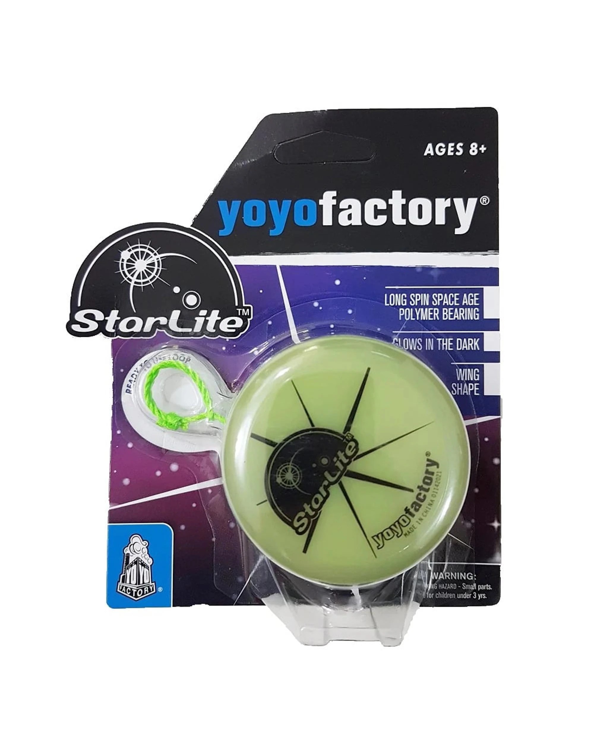 1 YoYo Factory Spinstar Starlite Glow in the Dark Yo-yo, 1 of 2