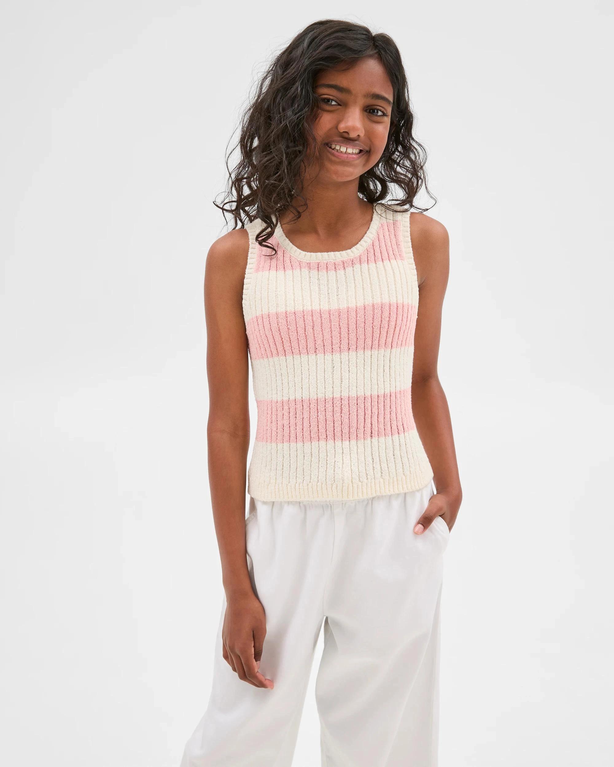 1 Target Australian Cotton Blend Knit Tank POWDER PINK, 1 of 7