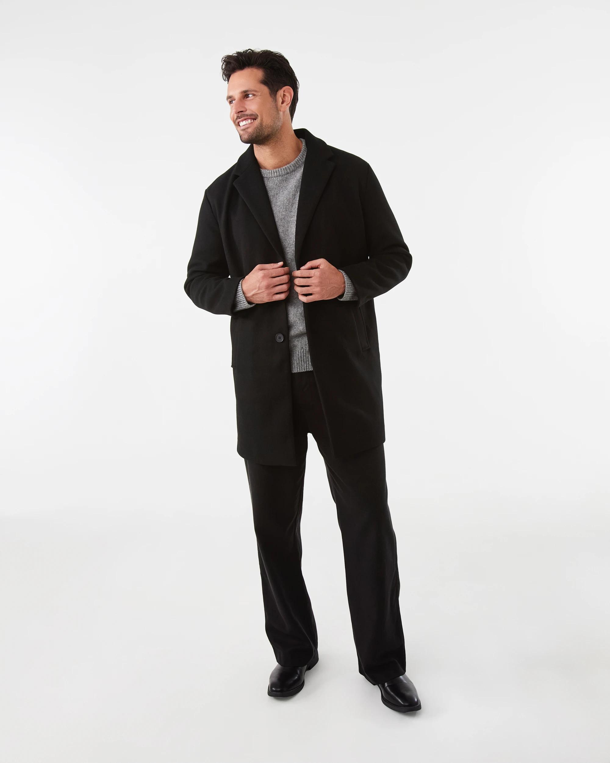 2 Smart Casual Coat Black, 2 of 7