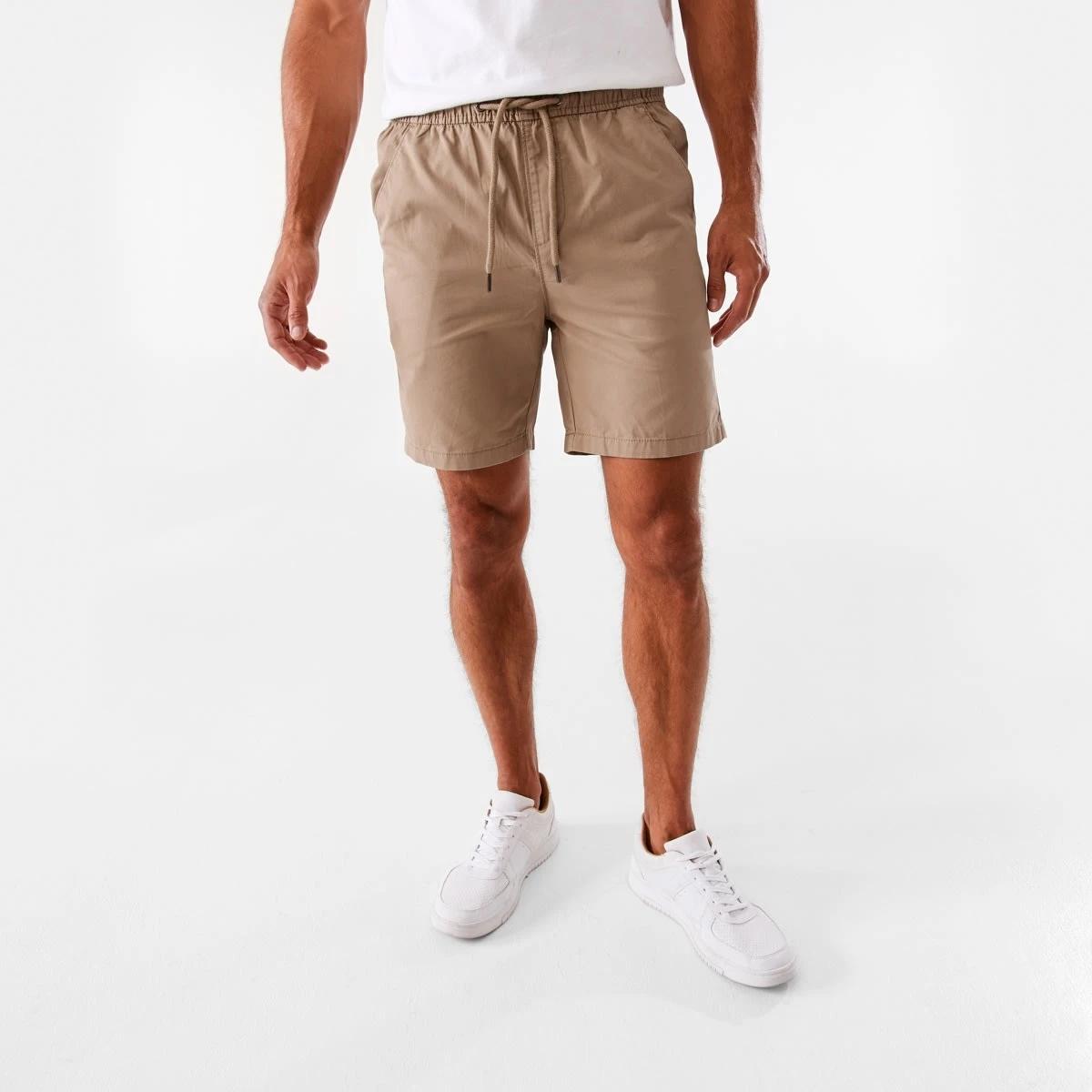 6 Elastic Waistband Chino Shorts Bge Elm, 6 of 6