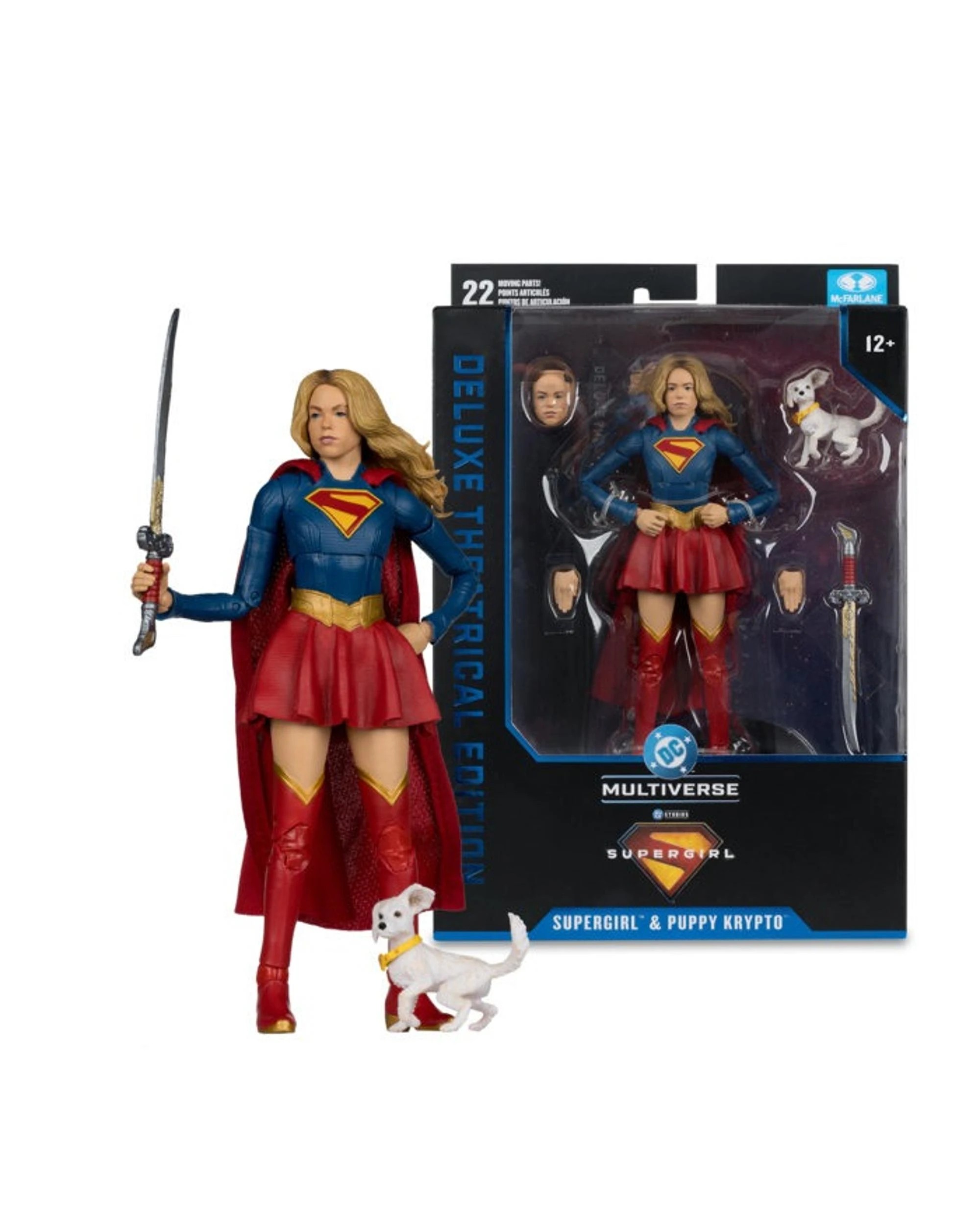 7 McFarlane DC Multiverse Supergirl - 2026 -  Supergirl and Puppy Krypto Deluxe Theatrical Edition 7 inch Figure, 7 of 8