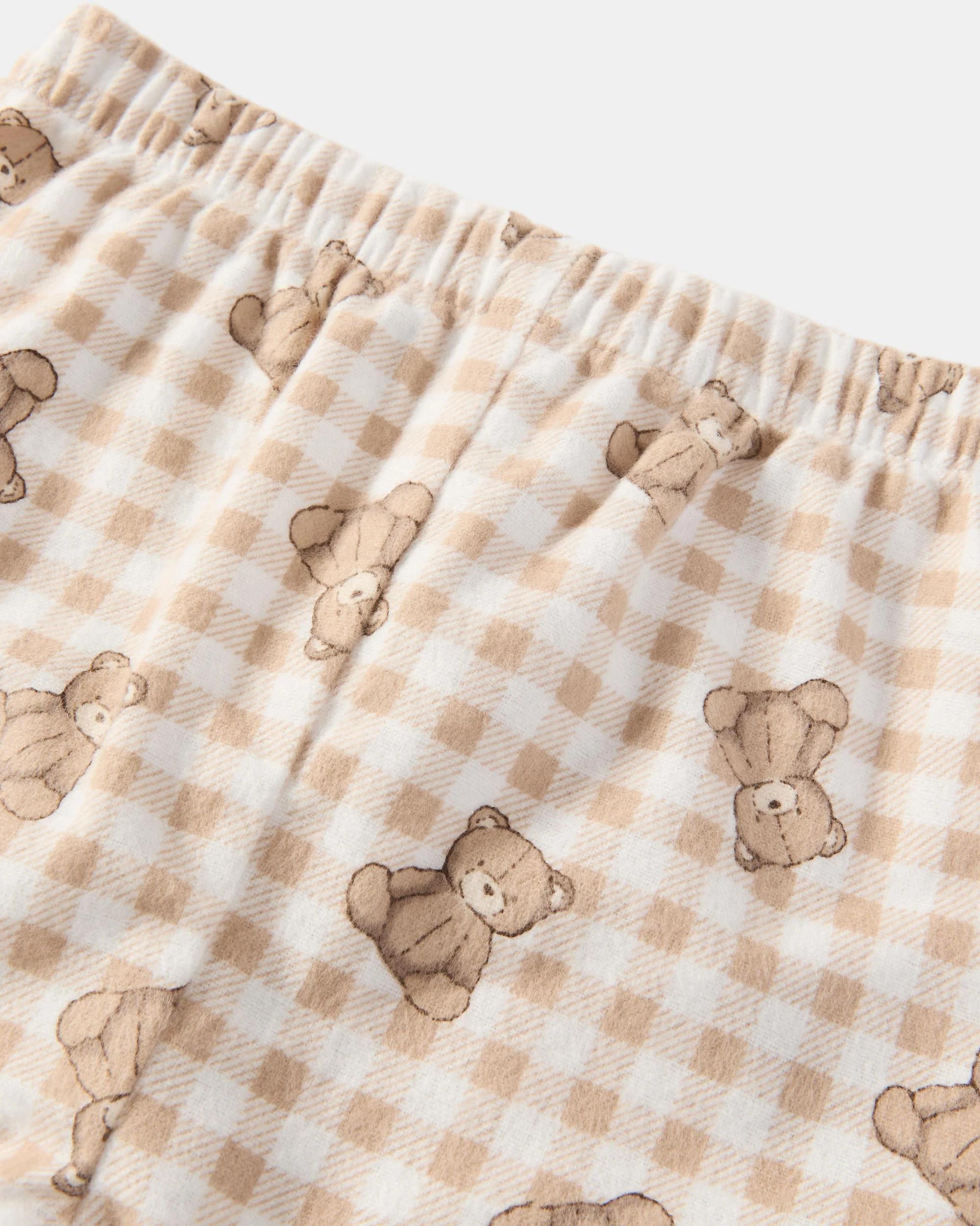 4 Cotton Knit Woven Pyjama Set Beary Cute, 4 of 5