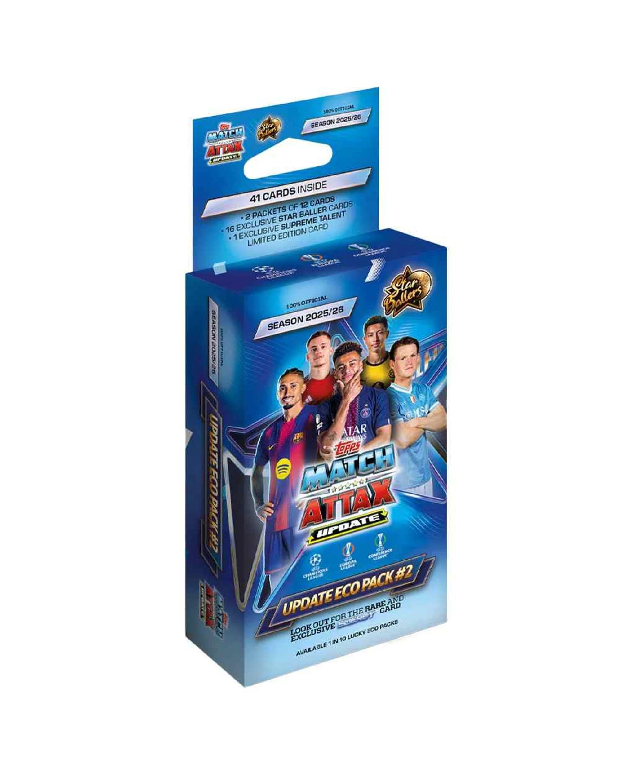 1 Match Attax UCC Champions League 2025/2026 Edition Star Ballers Eco Pack, 1 of 8