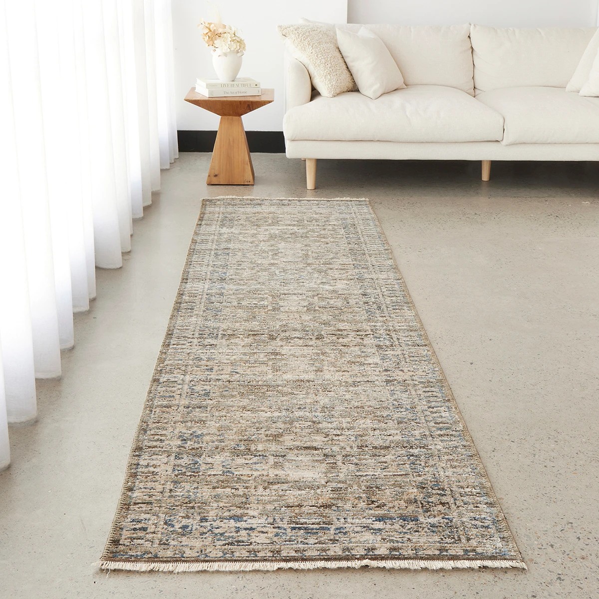 1 Common Ground Rugs Heirloom 05 285x80cm - Medium Runner Power Loomed Pet Friendly Rug - Brown, 1 of 7