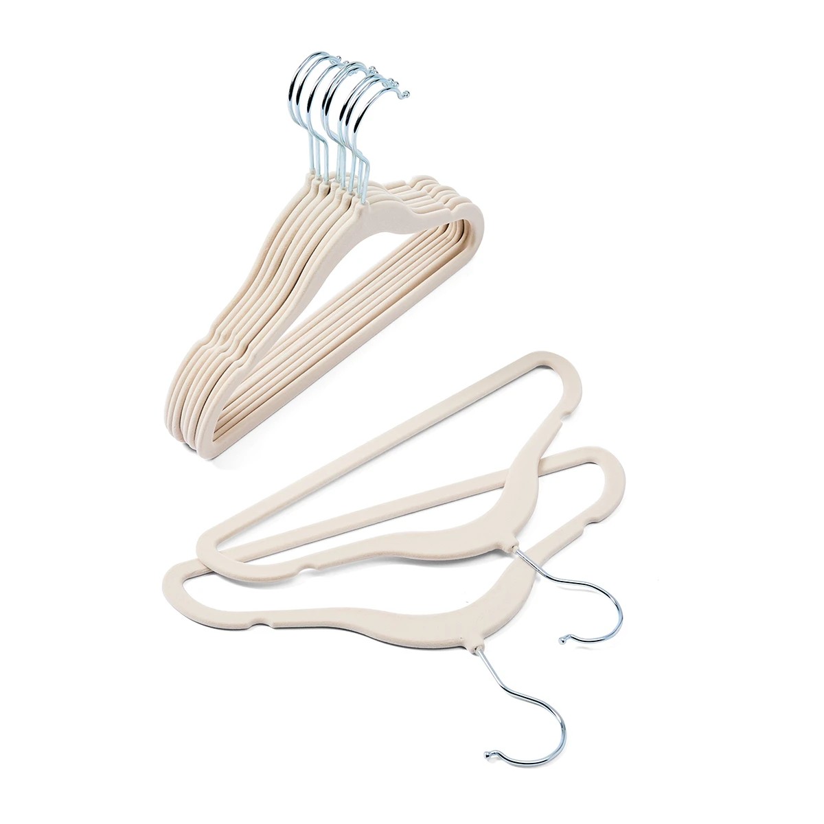 3 10 Pack Kids Flocked Hangers, 3 of 7