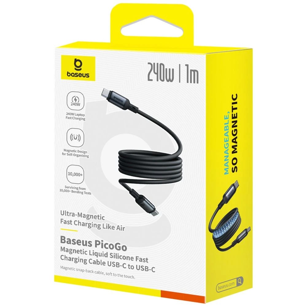 9 Baseus Picogo 240W Magnetic USB-C Fast Cable 1m, 9 of 9