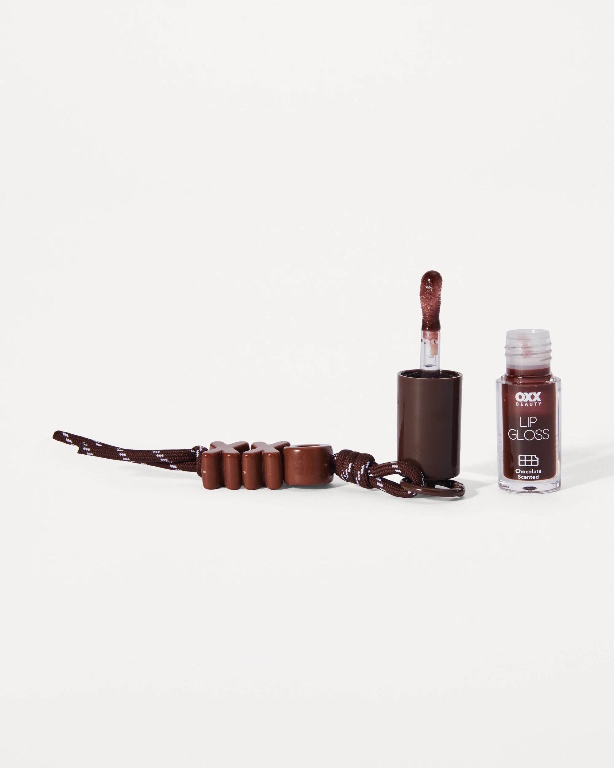 2 OXX Beauty Lip Gloss Keychain - Chocolate Scented, 2 of 5