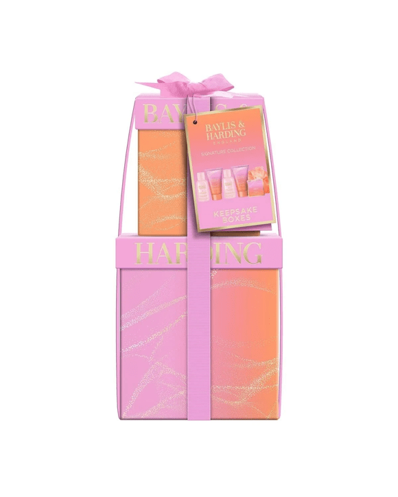 Baylis & Harding Signature Collection Keepsake Boxes Gift Stack - Jojoba, Vanilla and Almond Oil