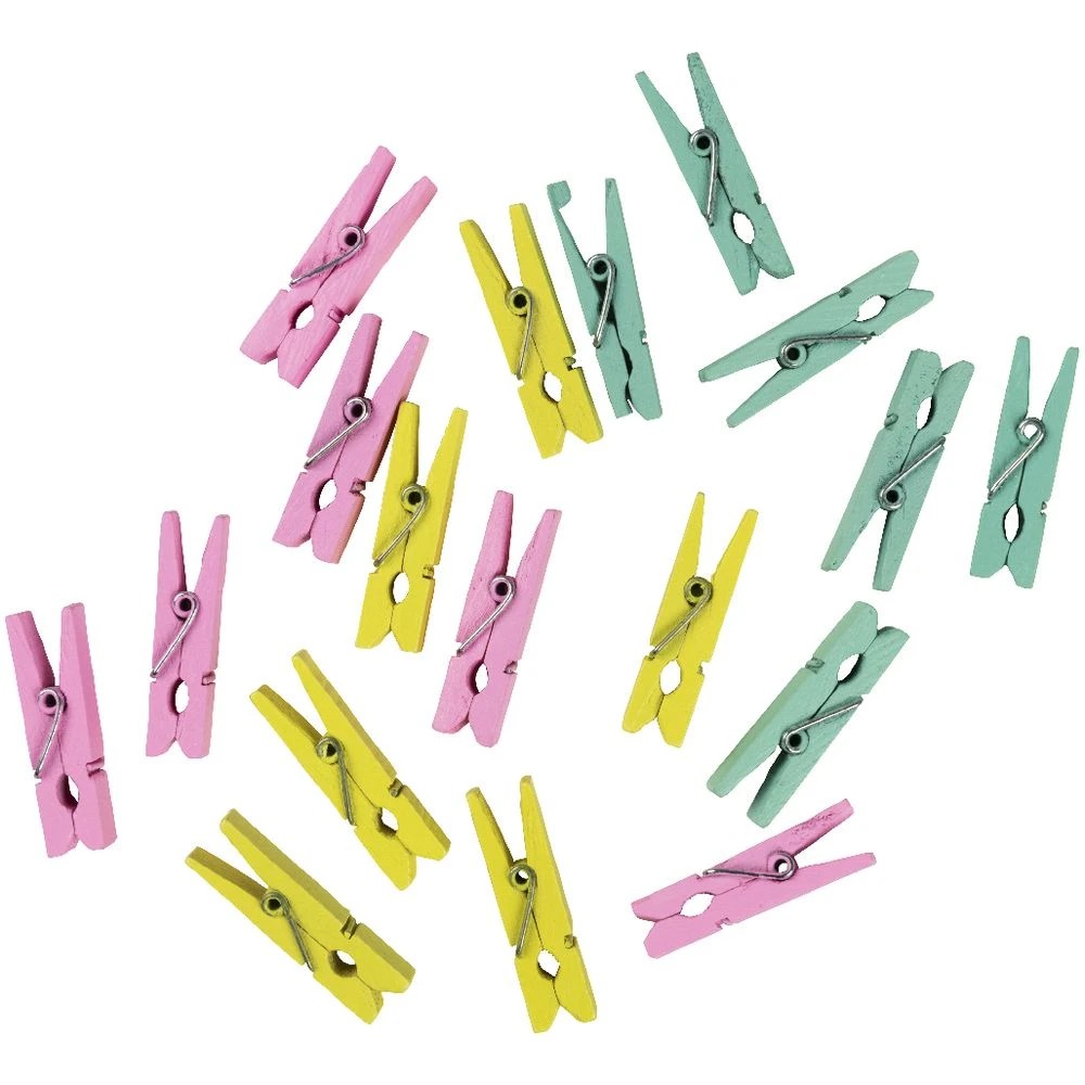 2 Born Wooden Pegs 18 Pack Pastel, 2 of 2