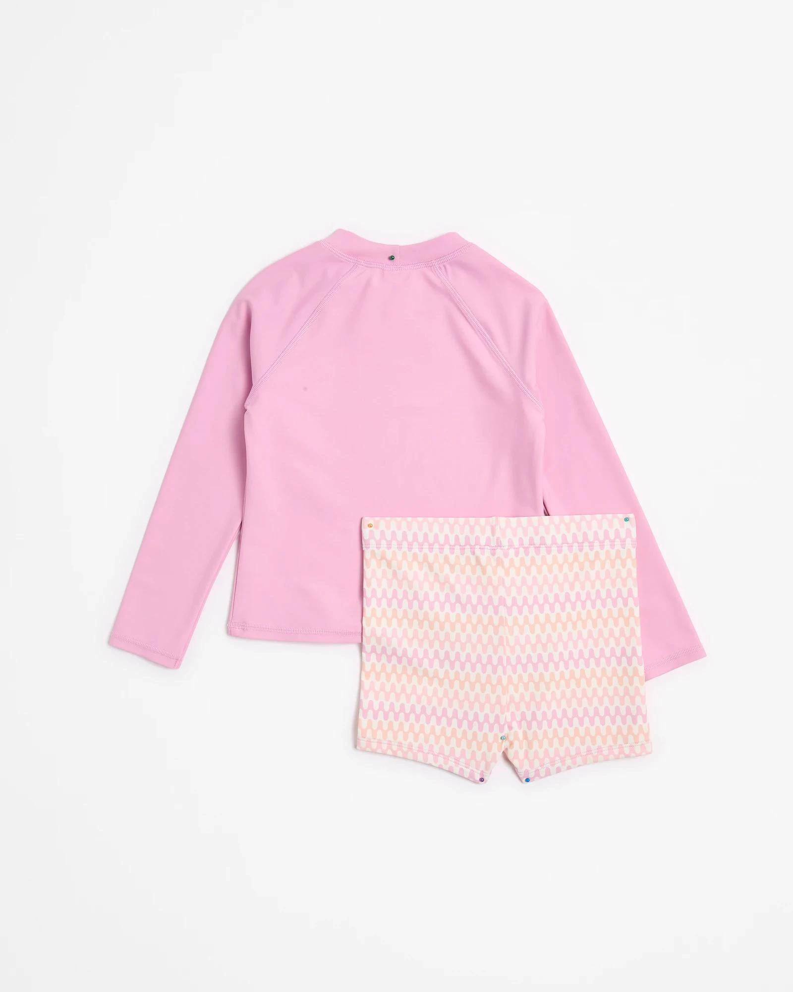 3 Target Swim Rashie and Short 2 Piece Set PINK, 3 of 3