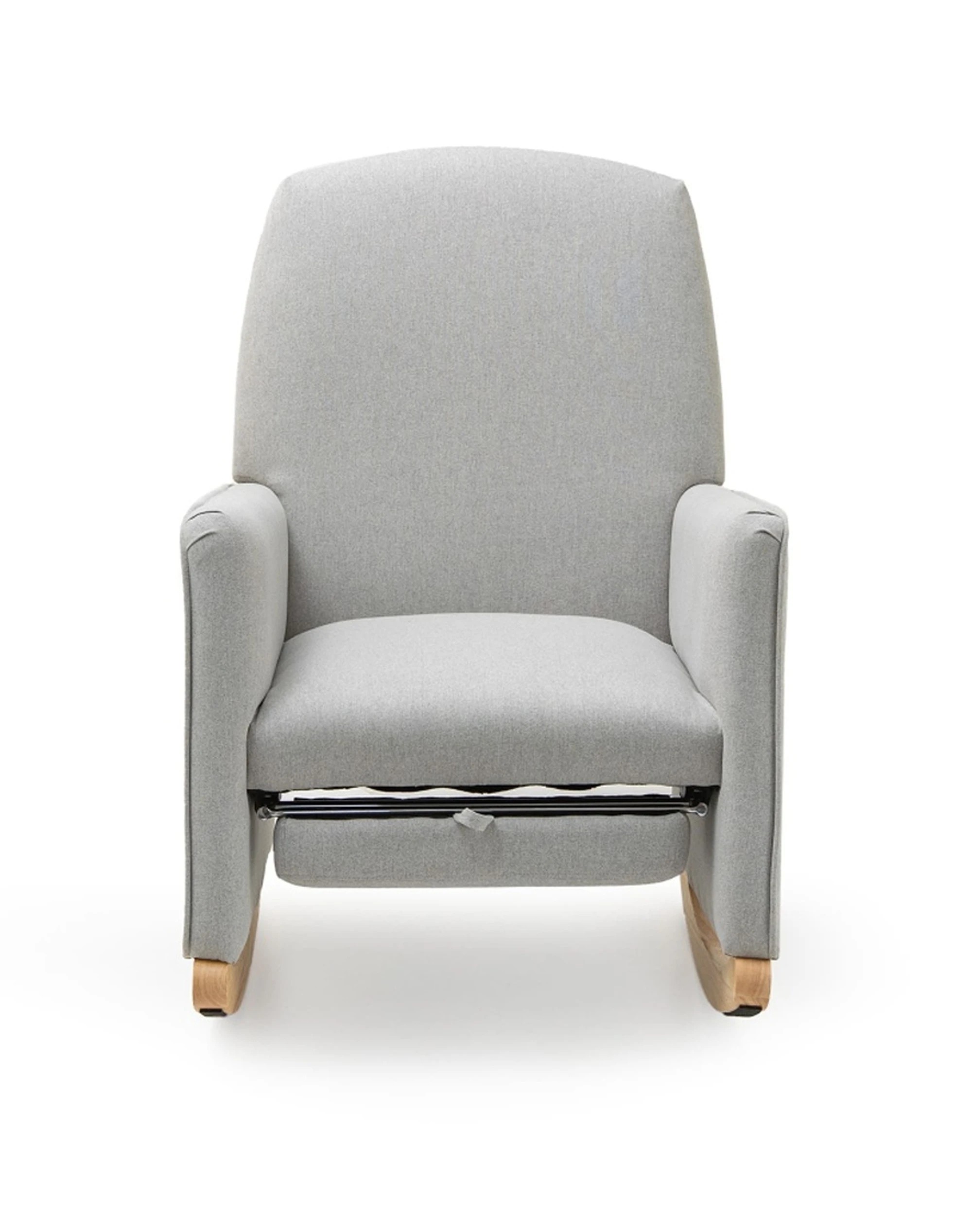 5 ValcoBaby Haven Nursery Rocking Chair Integrated Ottoman Memory Foam Cush - Grey, 5 of 6