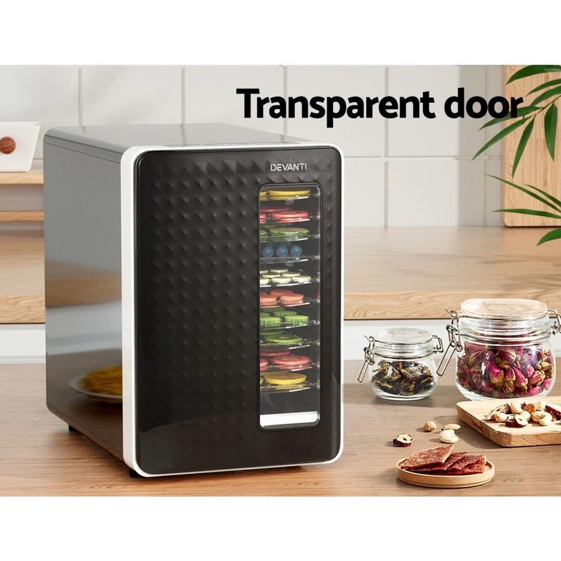 5 Devanti 10 Trays Food Dehydrator - Black, 5 of 5