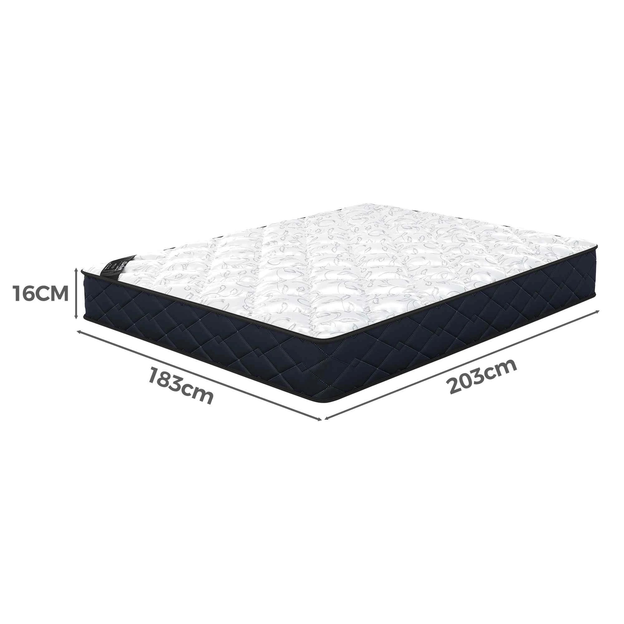 3 Alfordson 16cm Mattress Tight Top Spring Foam Medium Firm - King Bed, 3 of 10