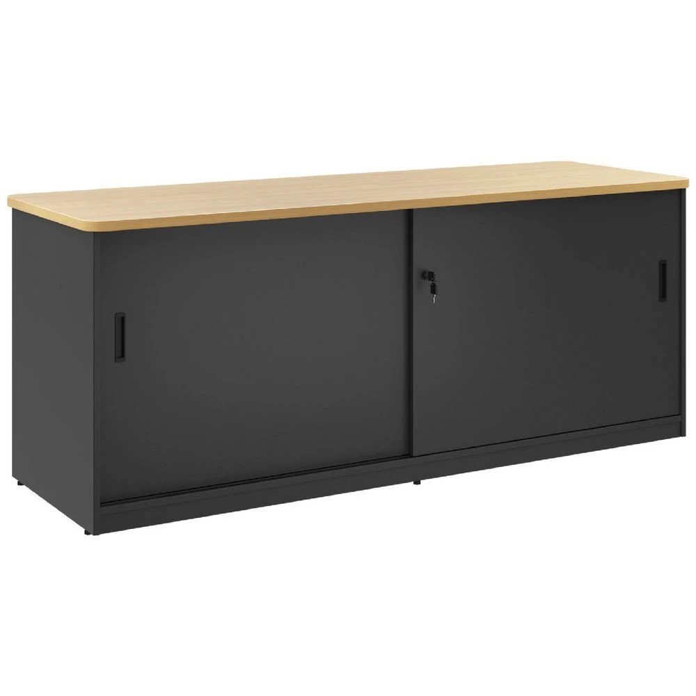 1 Toro Credenza 1800mm Sliding Door Grey Cabinets Cupboards, Lockers and Credenzas, 1 of 2