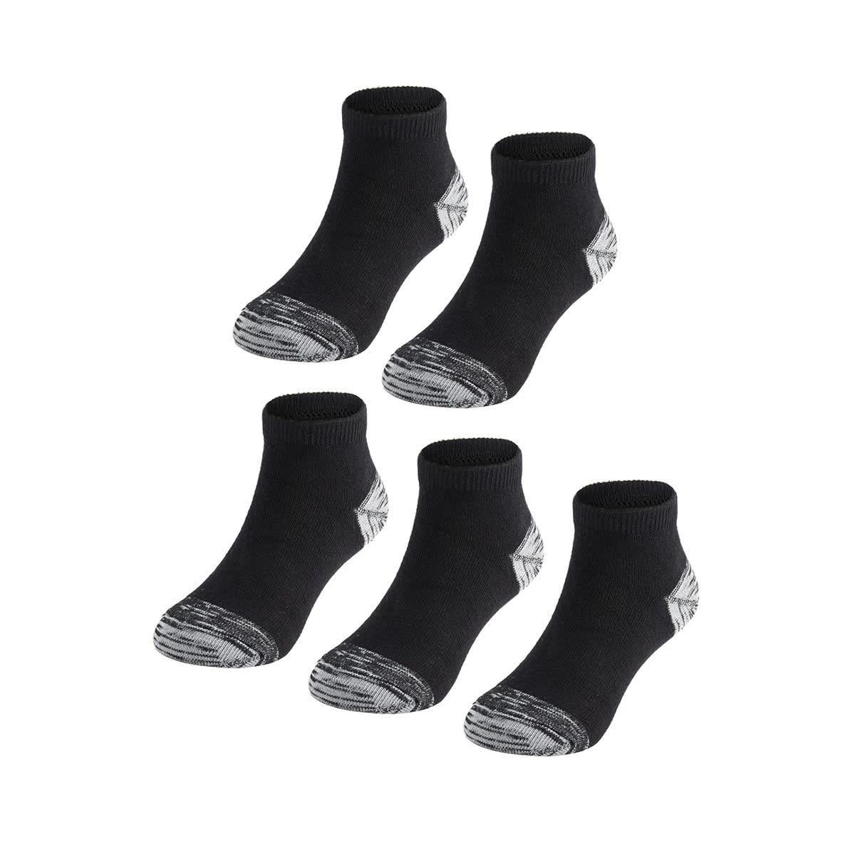1 5 Pack Low Cut Socks Black, 1 of 4