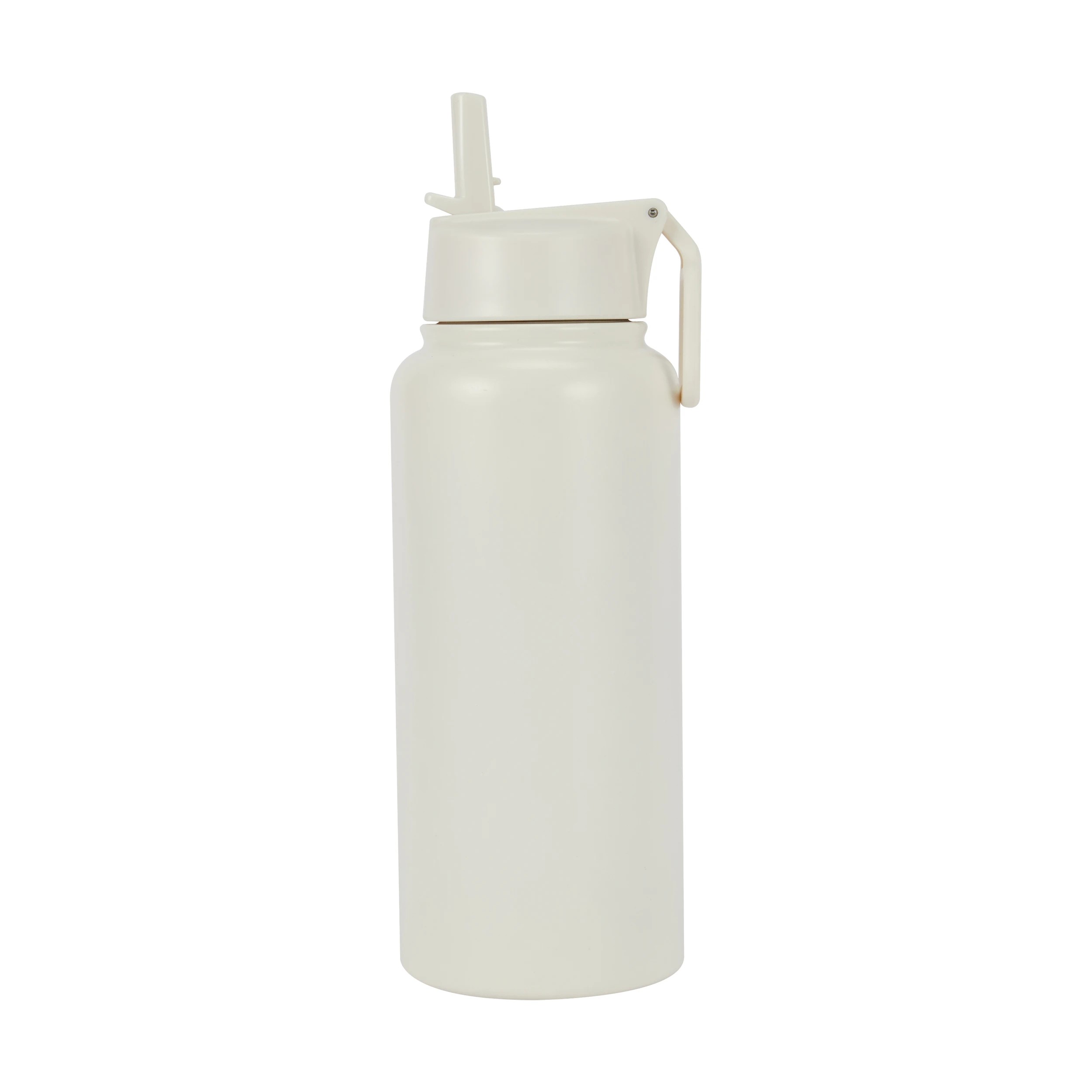 1 960ml Cream Double Wall Insulated Cylinder Drink Bottle, 1 of 3