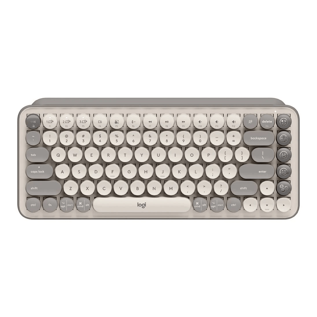 1 Logitech POP Keys Wireless Keyboard Mist Sand, 1 of 7