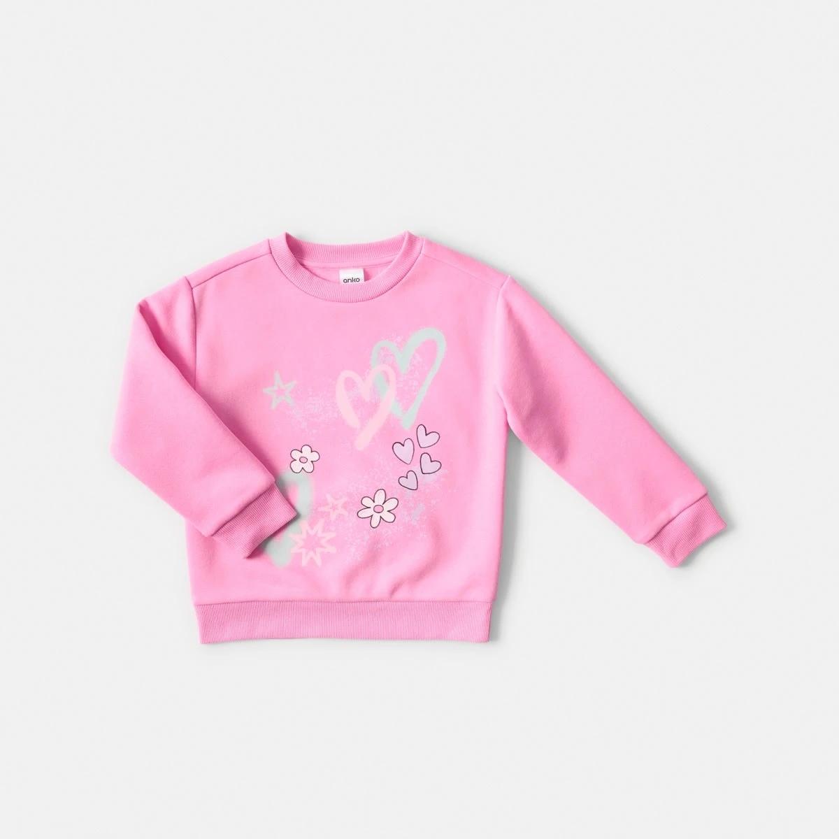 8 Print Crew Neck Sweatshirt Hearts, 8 of 9