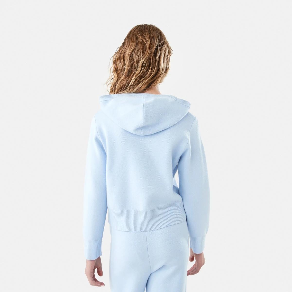 2 Bonded Knit Hoodie Doll Blue, 2 of 10