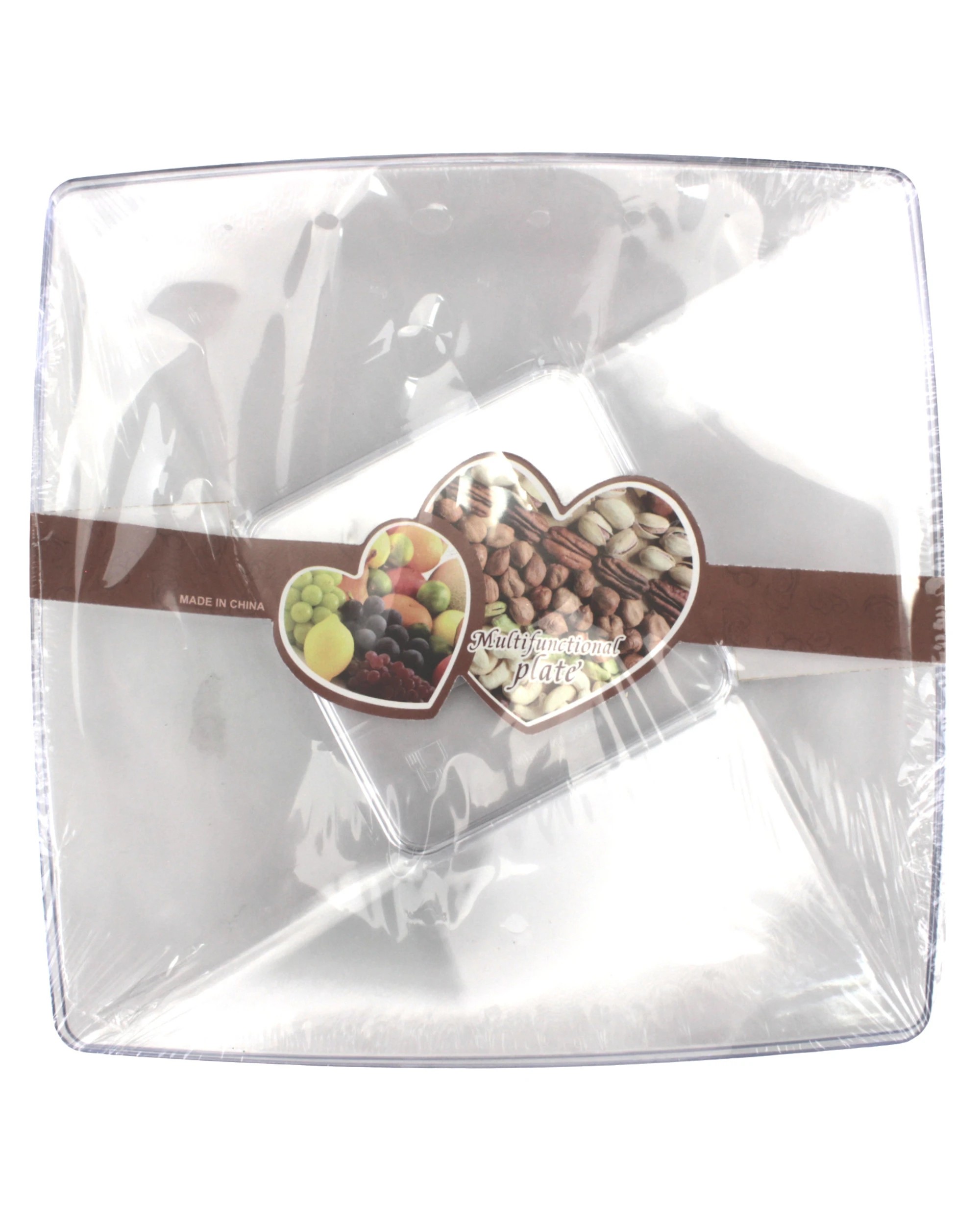 5 Party Maker Square Serving Plates 21.5cm Pack of 2 - Clear, 5 of 5