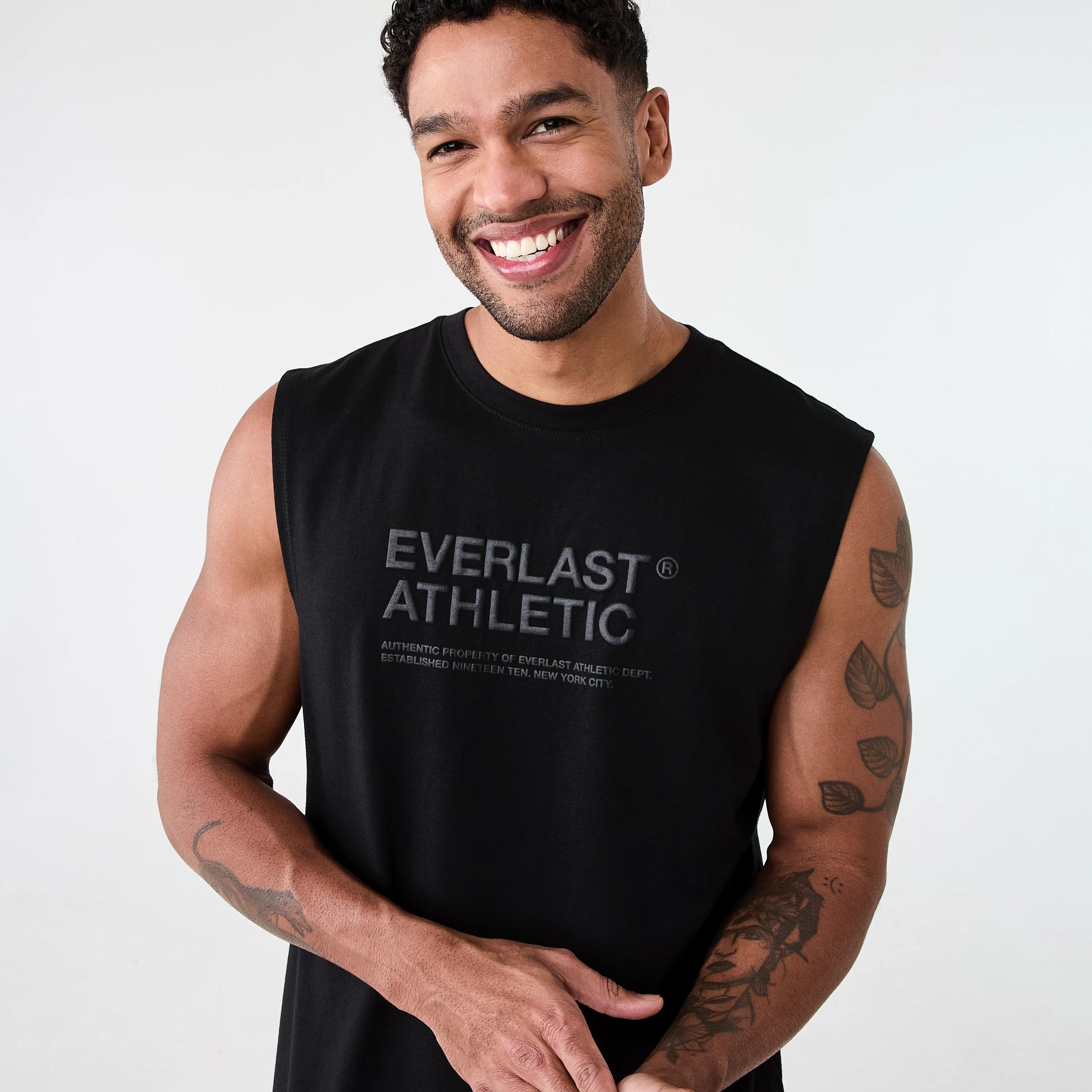 4 Everlast Mens Muscle EVERLAST BLACK, 4 of 6