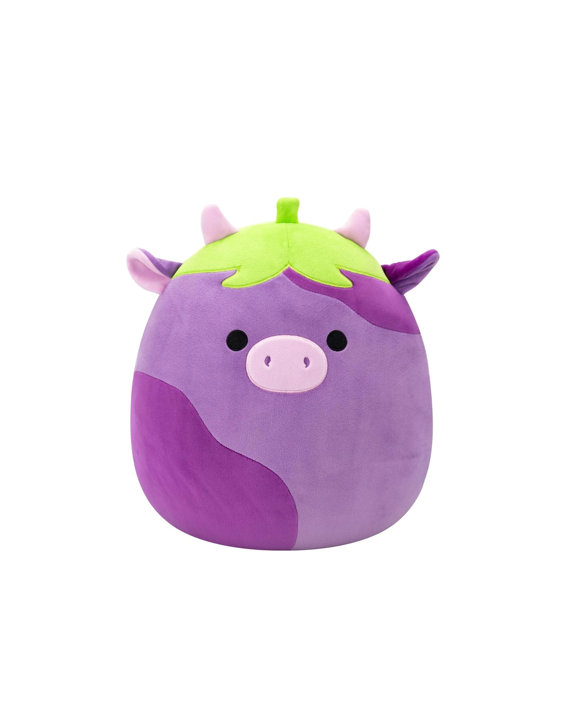 3 Squishmallows Frederick the Eggplant Cow 12 inch Plush, 3 of 5