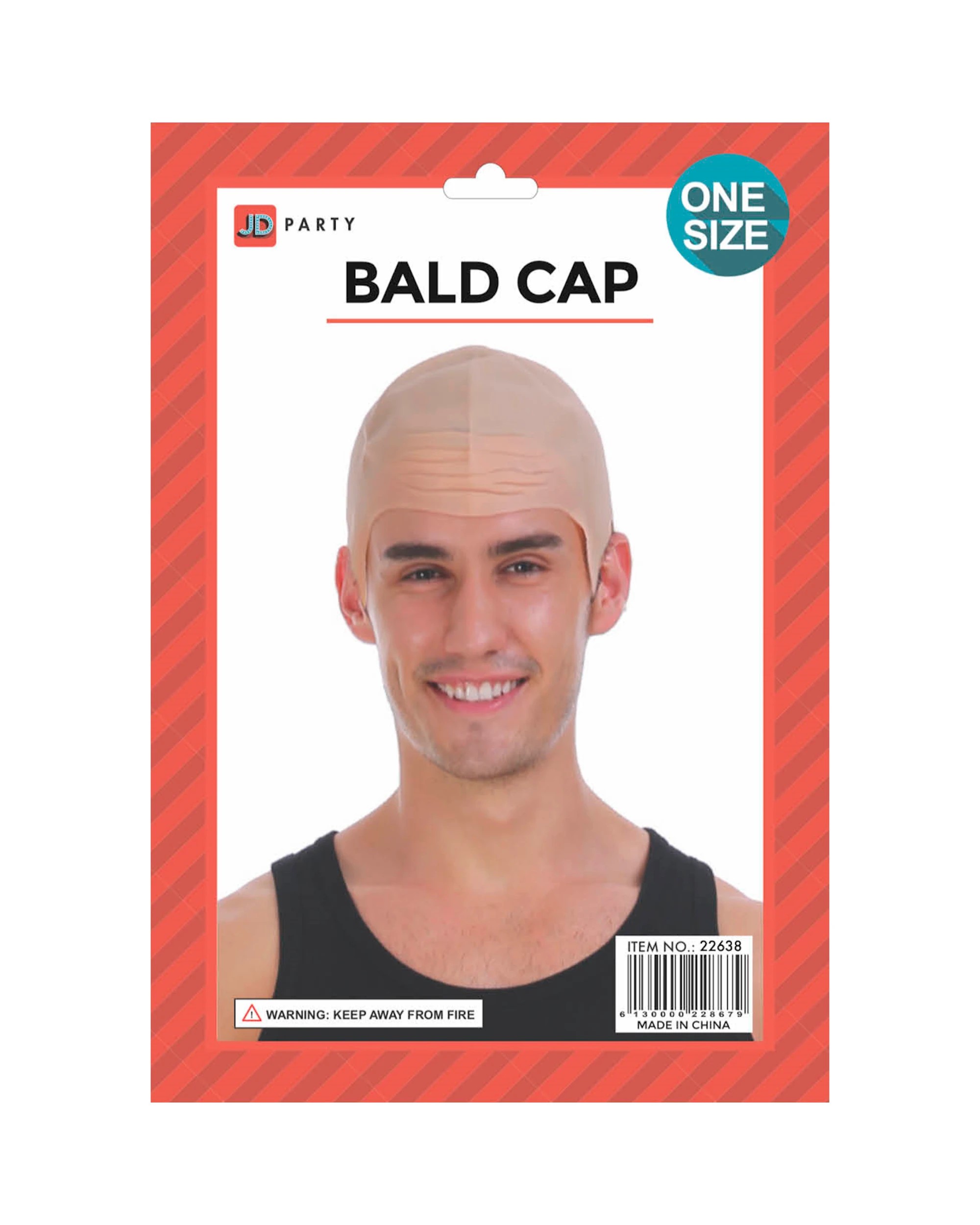 2 Partyrama Rubber Bald Cap Costume Accessory, 2 of 2