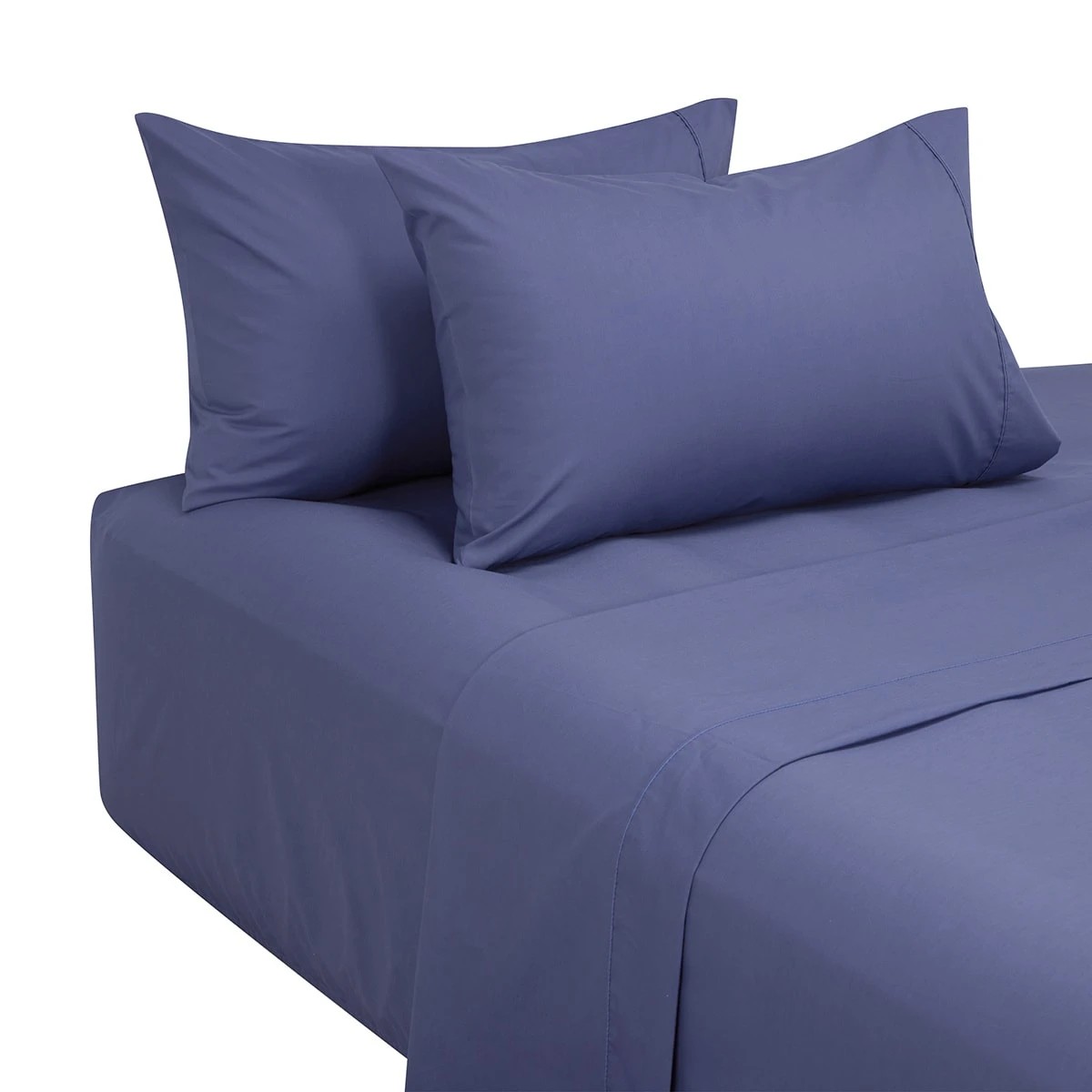5 180 Thread Count Sheet Set - Queen Bed, Mid Blue, 5 of 7