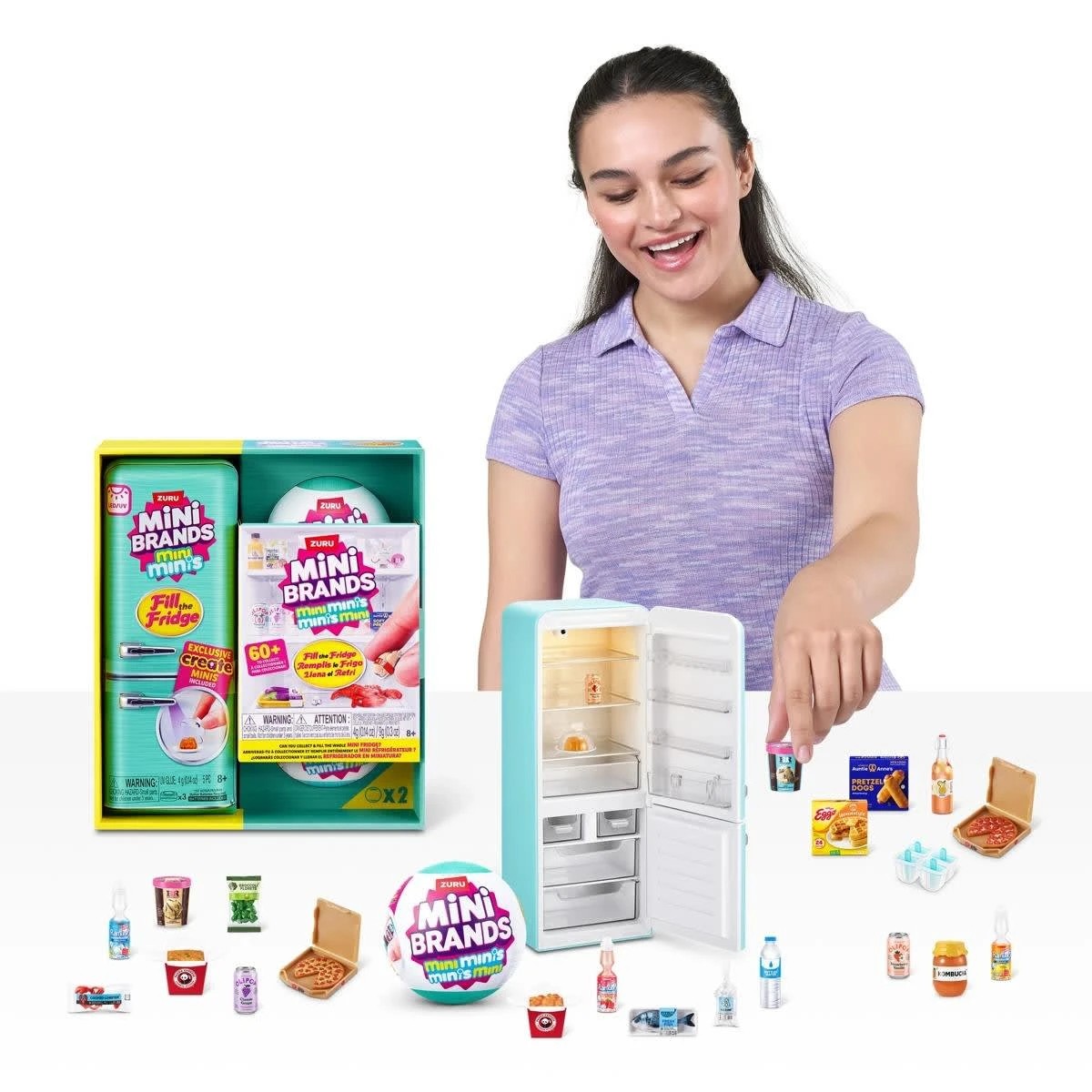 4 5 Piece Zuru Mini Brands Mini Minis Fill the Fridge Playset - Assorted, 4 of 8