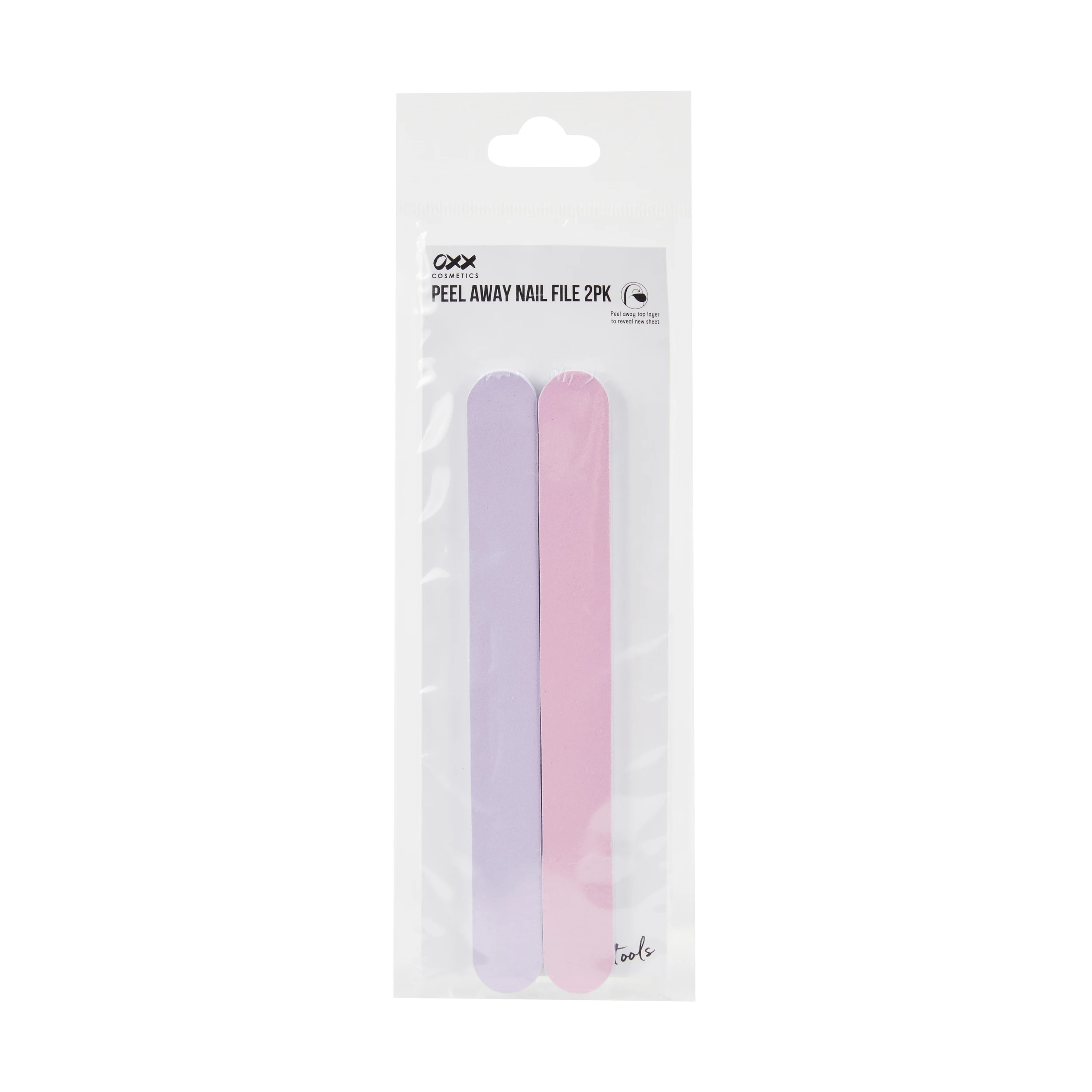 1 OXX Cosmetics 2 Pack Peel Away Nail File - Purple and Pink, 1 of 3