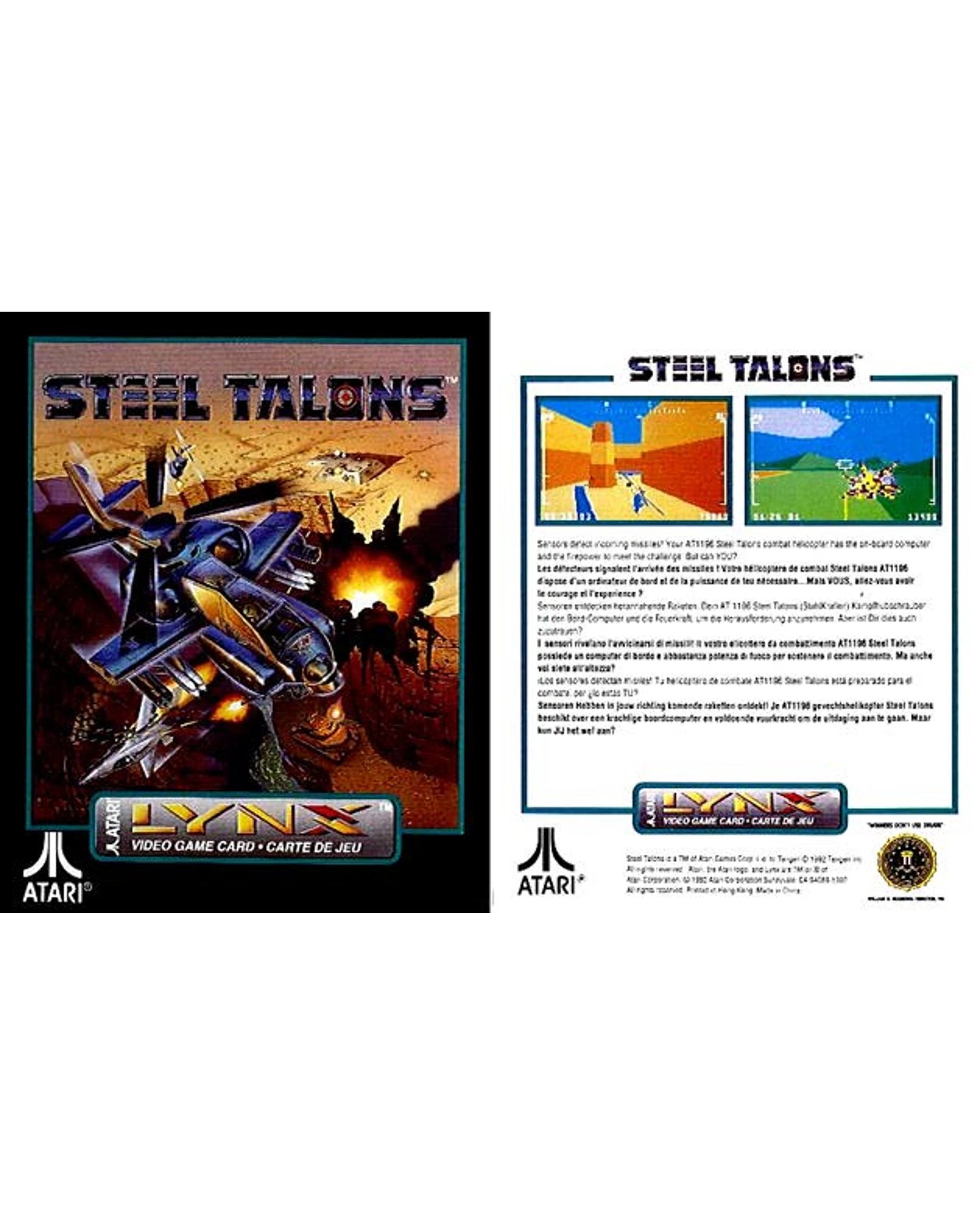 2 Steel Talons - Atari Lynx, 2 of 2