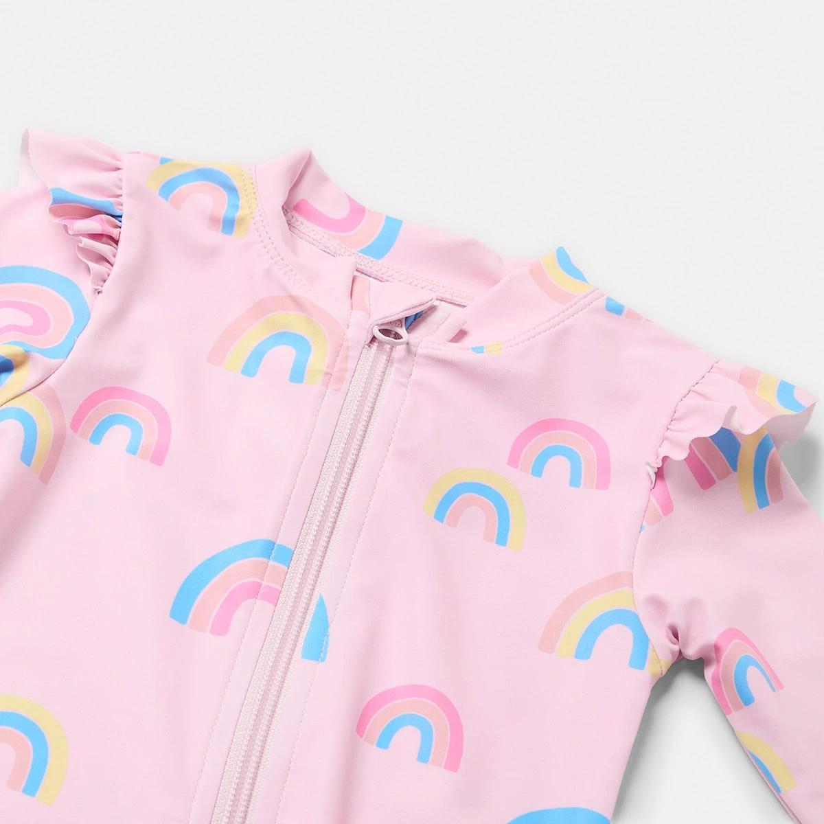 3 Rashie Suit Pnk Rainb, 3 of 3