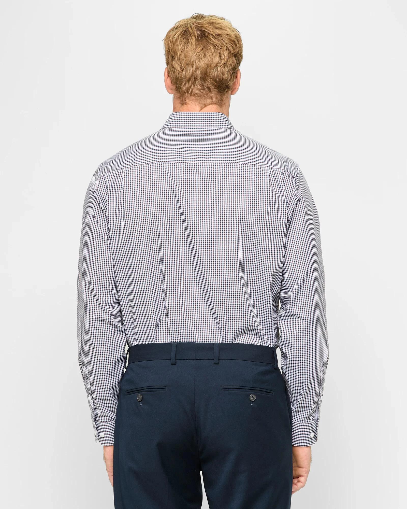 4 Australian Cotton Long Sleeve Shirt - Preview CHOCOLATE TATTERSALL, 4 of 5