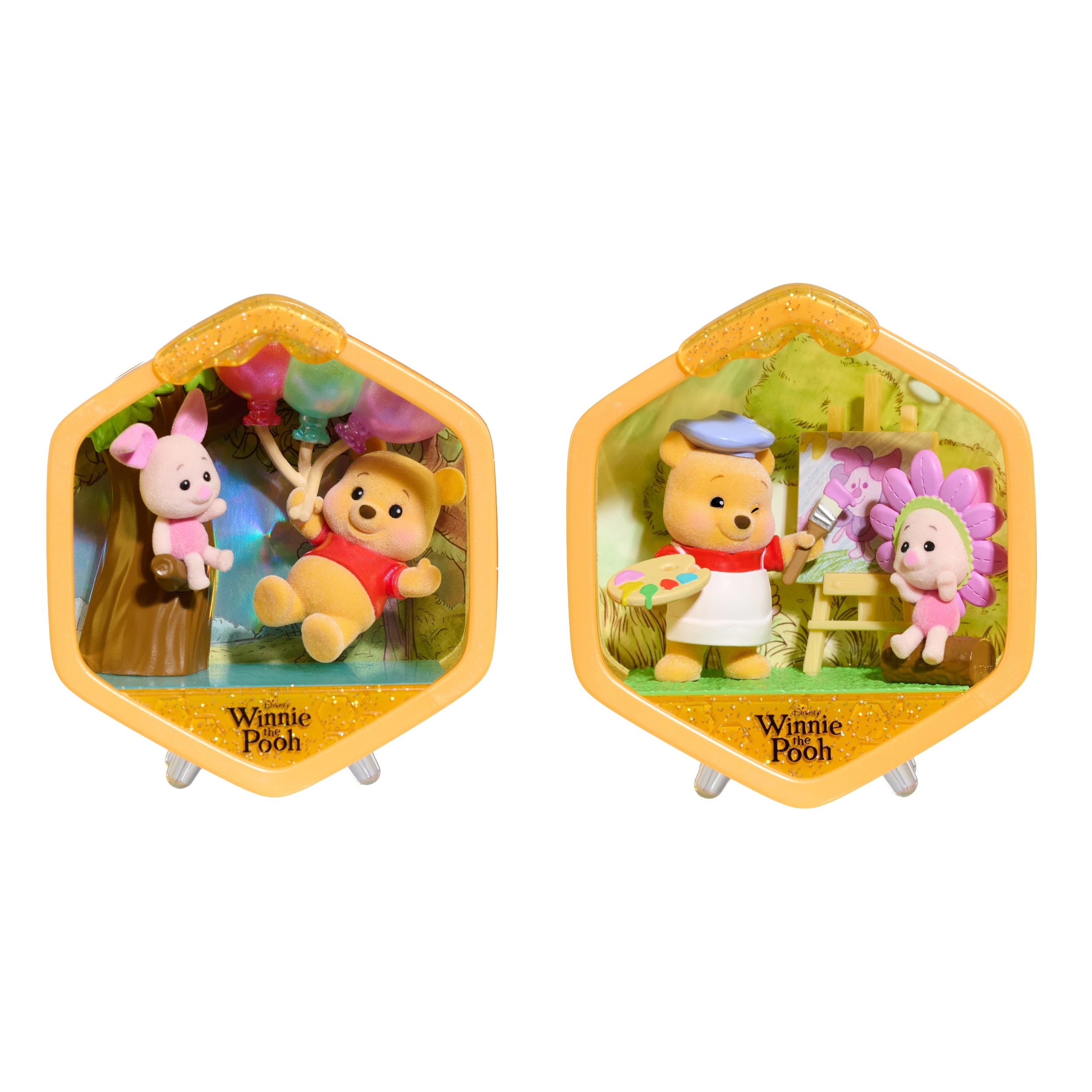 8 Happy Haul Disney Winnie The Pooh Honeycomb Homes Scene Setter - Assorted, 8 of 10