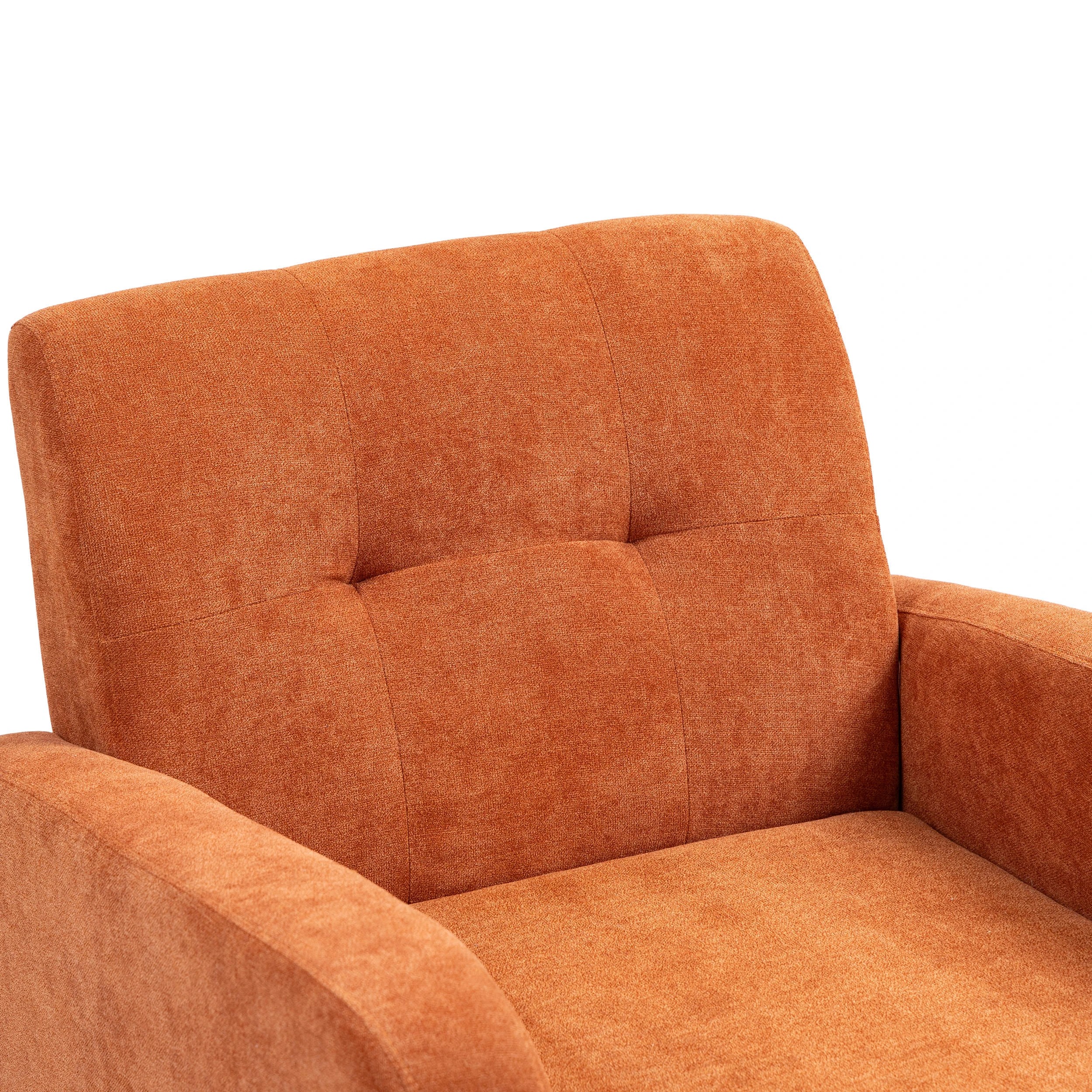 8 IHOMDEC Upholstered Tub Armchair - Orange - Orange, 8 of 10