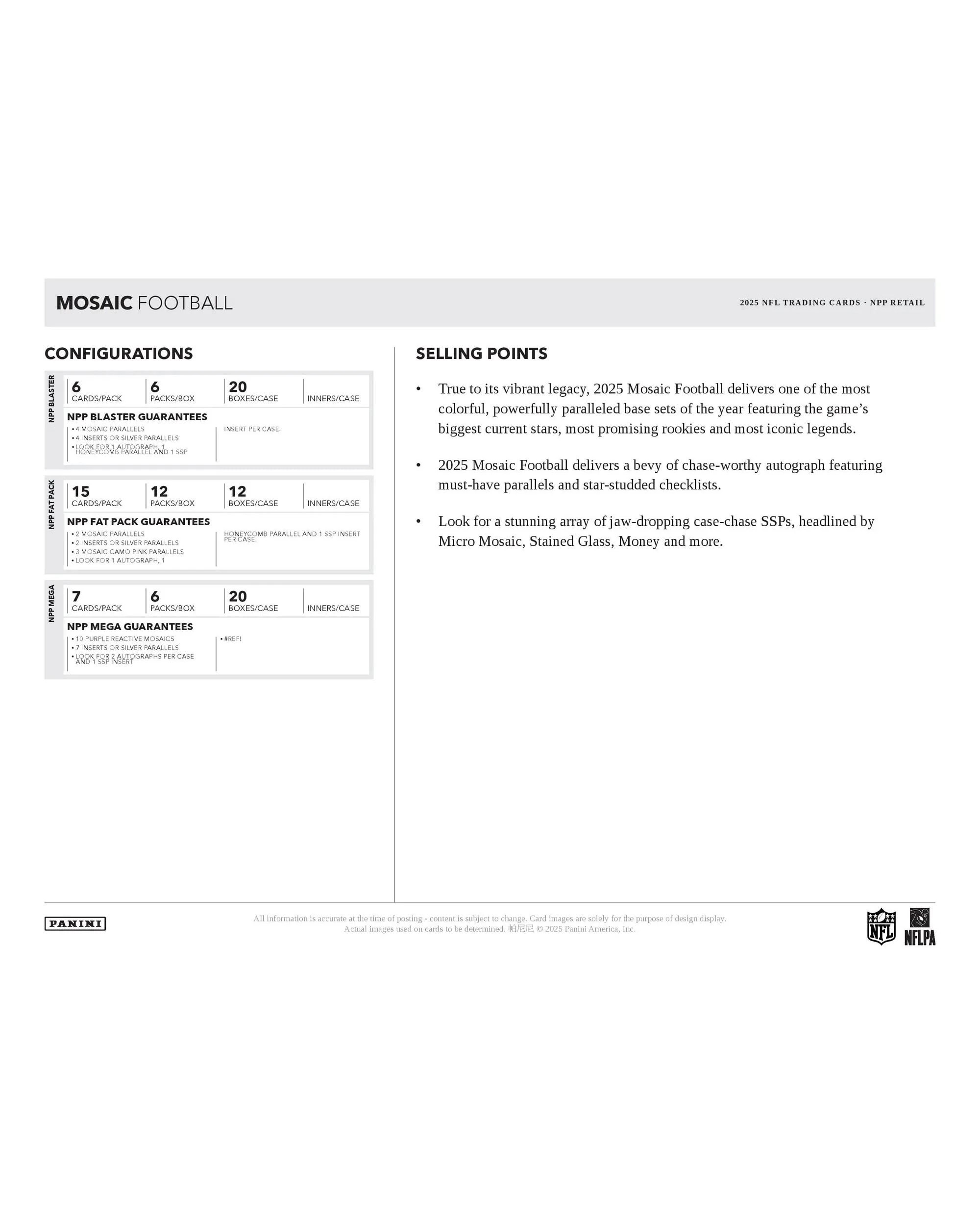 7 Panini 2025 NFL Mosaic Football Blaster Box, 7 of 10