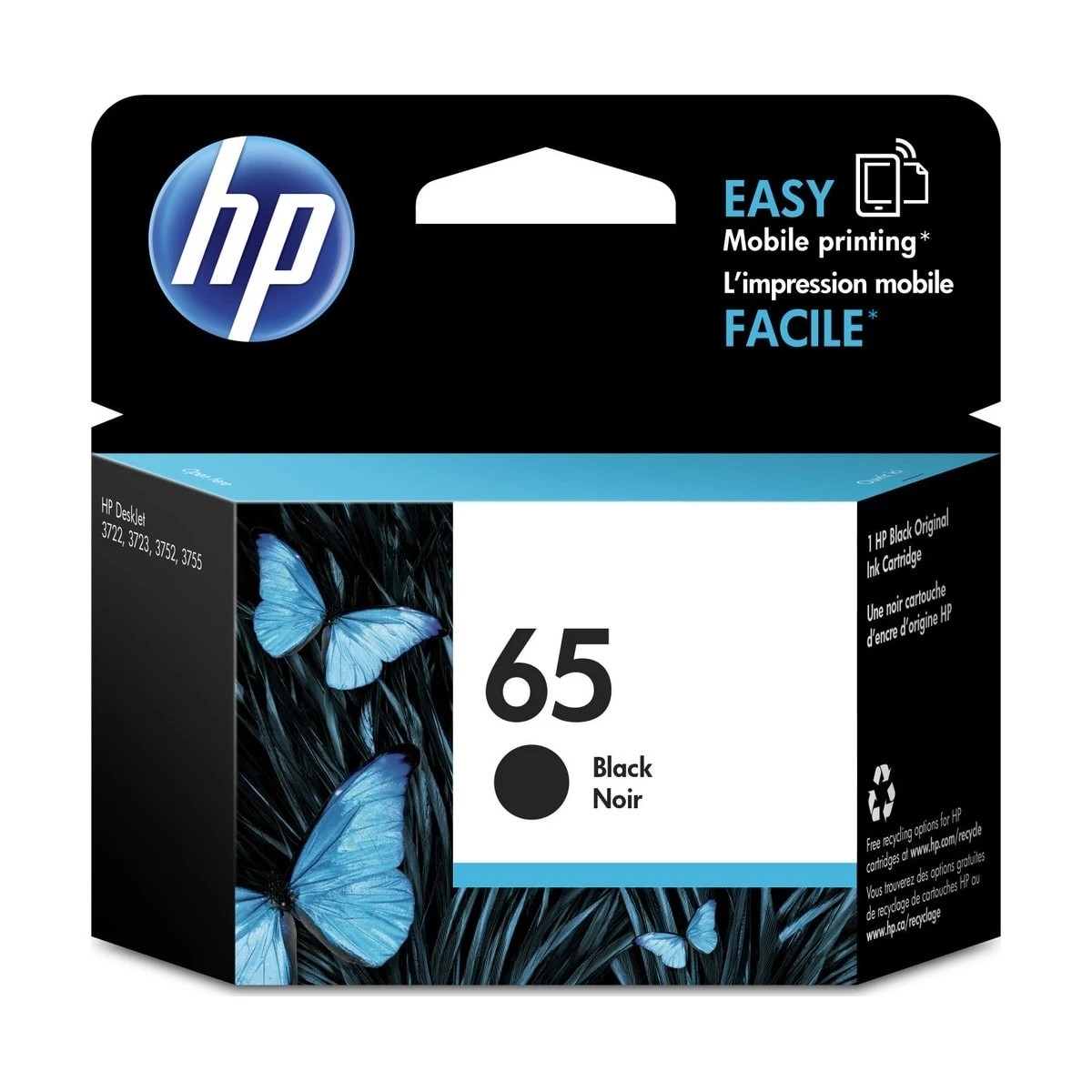 1 HP 65 Black Original Ink Cartridge, 1 of 1