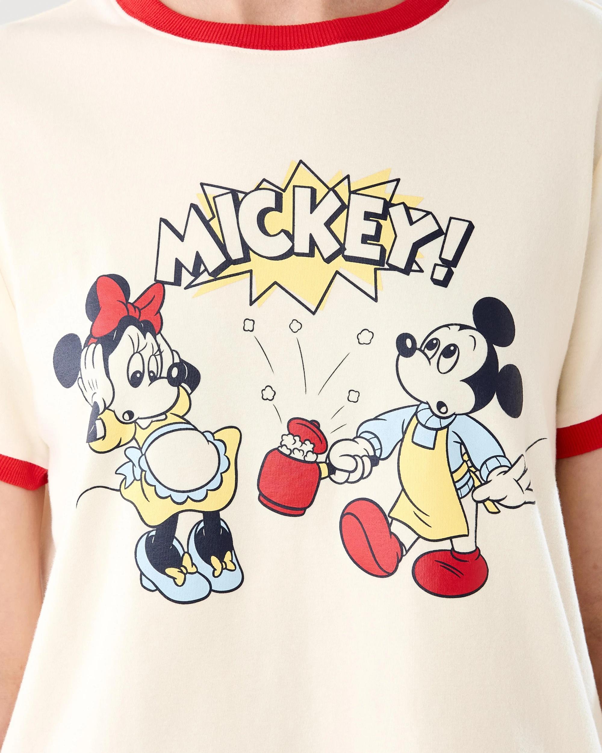 6 Short Sleeve Mickey Mouse License Ringer T-shirt Mickeypris, 6 of 8