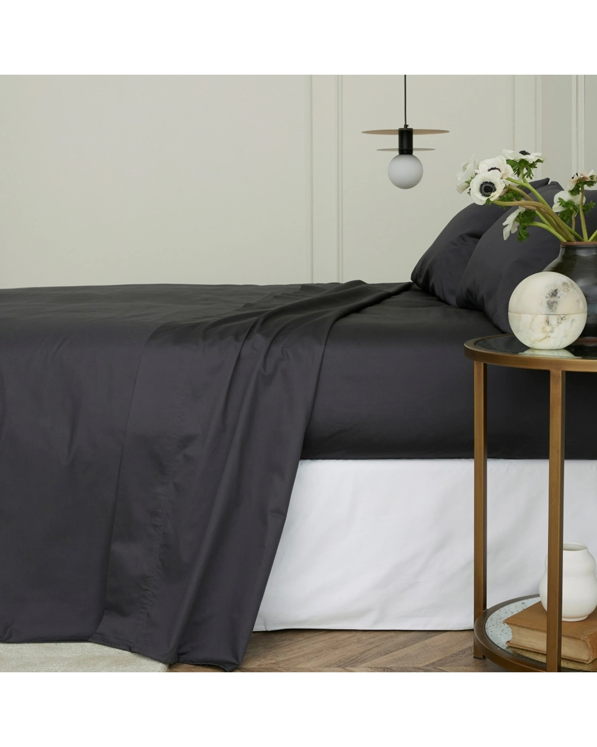1 Bedding co Sheet Set 1200TC Egyptian Cotton - Super King Bed - Charcoal, 1 of 3