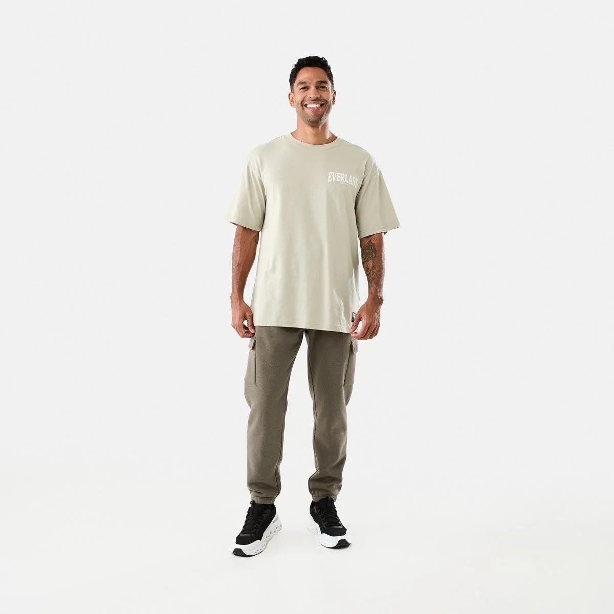 7 Everlast Mens Crew Neck T-shirt Bone, 7 of 7