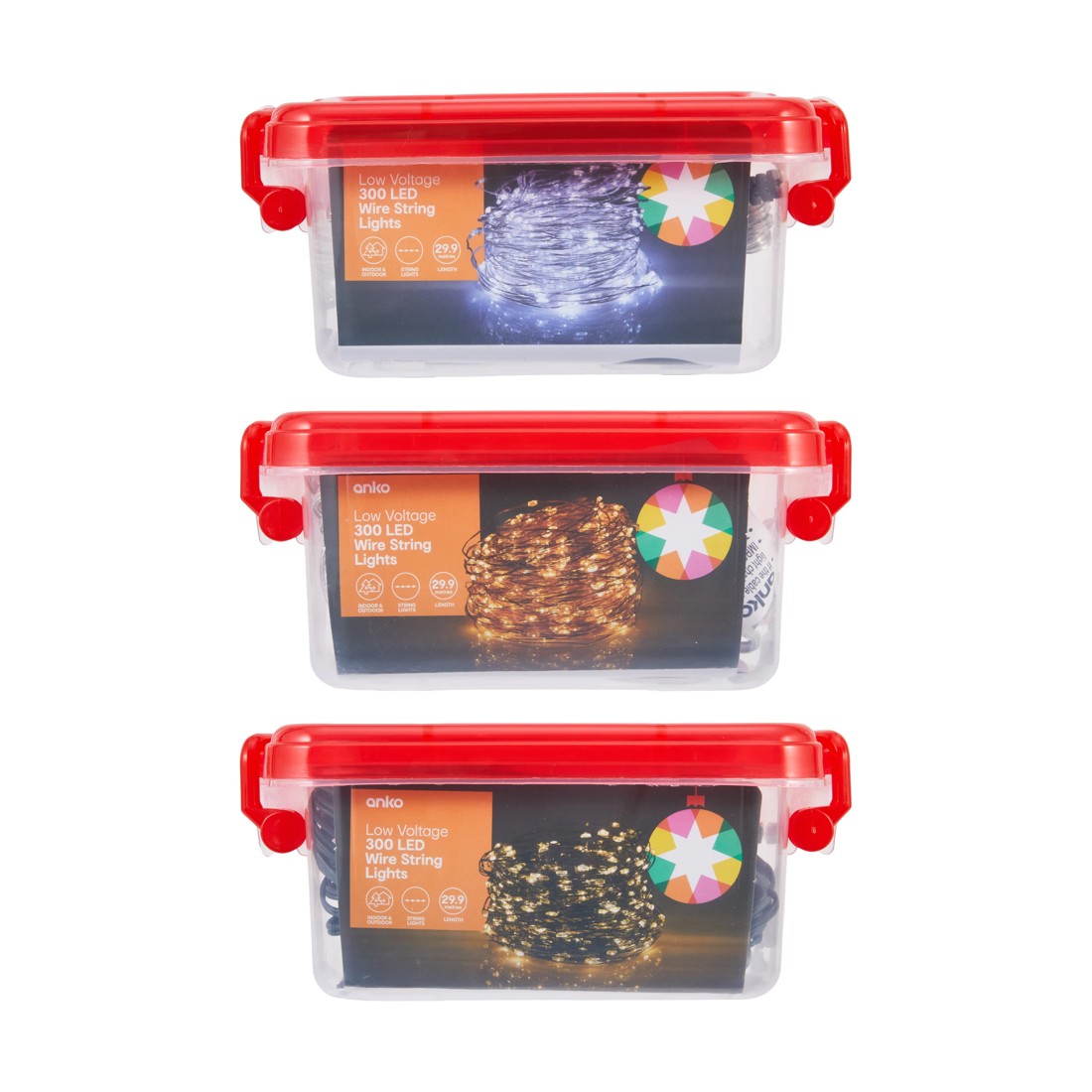 5 Low Voltage 300 LED Wire String Lights - Assorted, 5 of 6