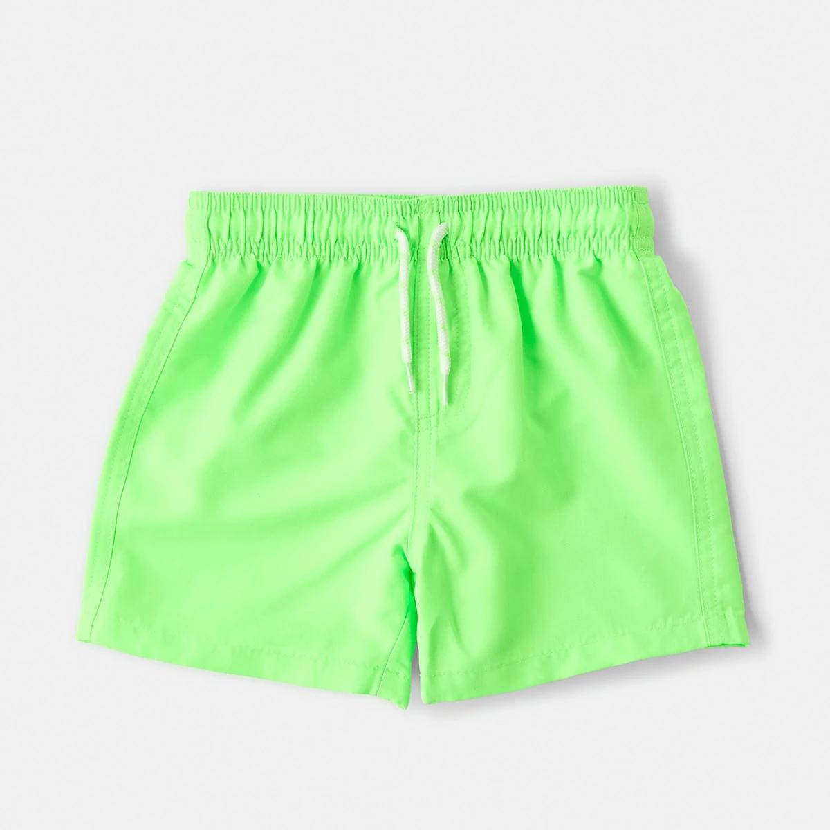 7 Plain Boardshorts Fluo Green, 7 of 9