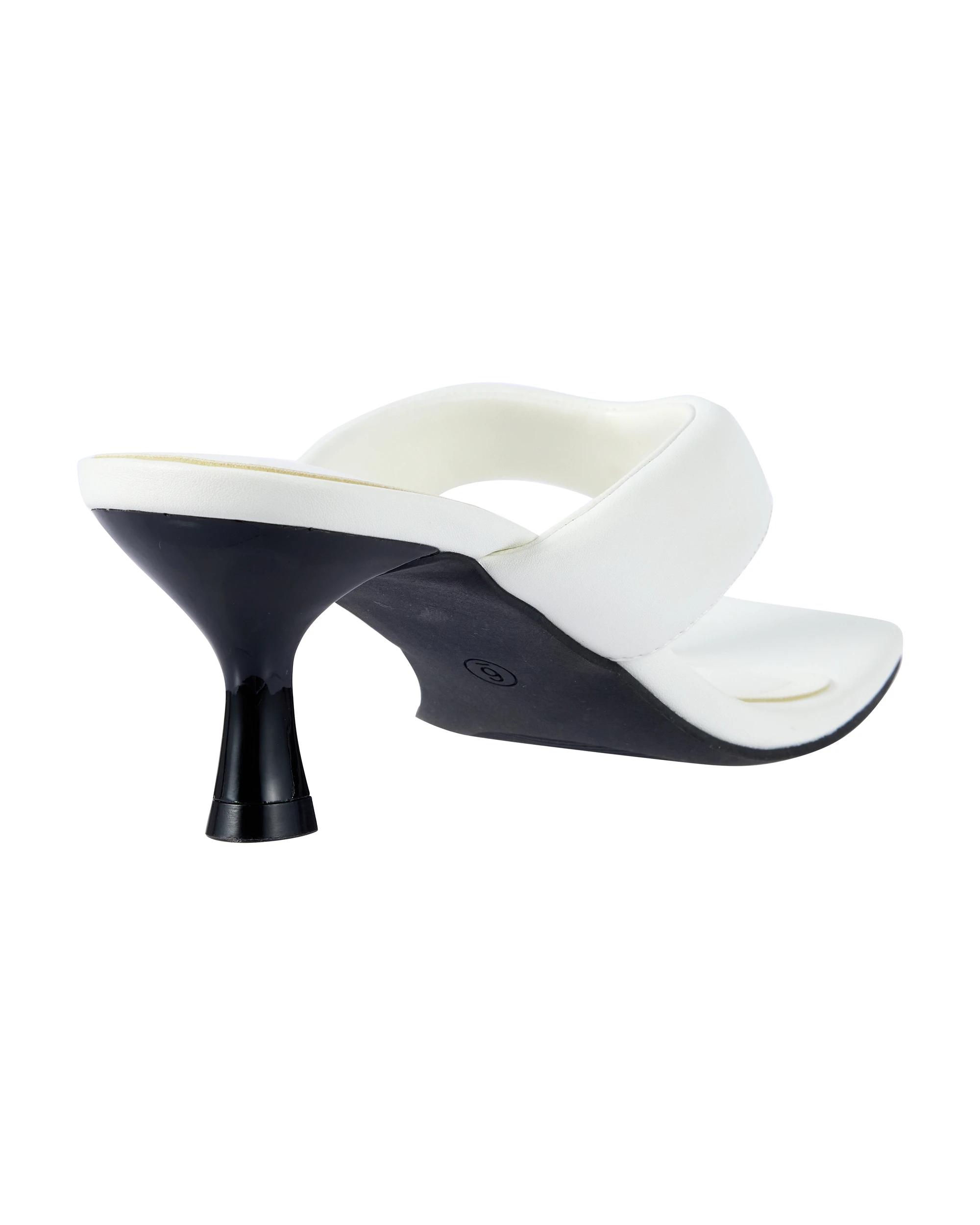 4 Cushion Toe Post Heels SNOW WHITE, 4 of 5