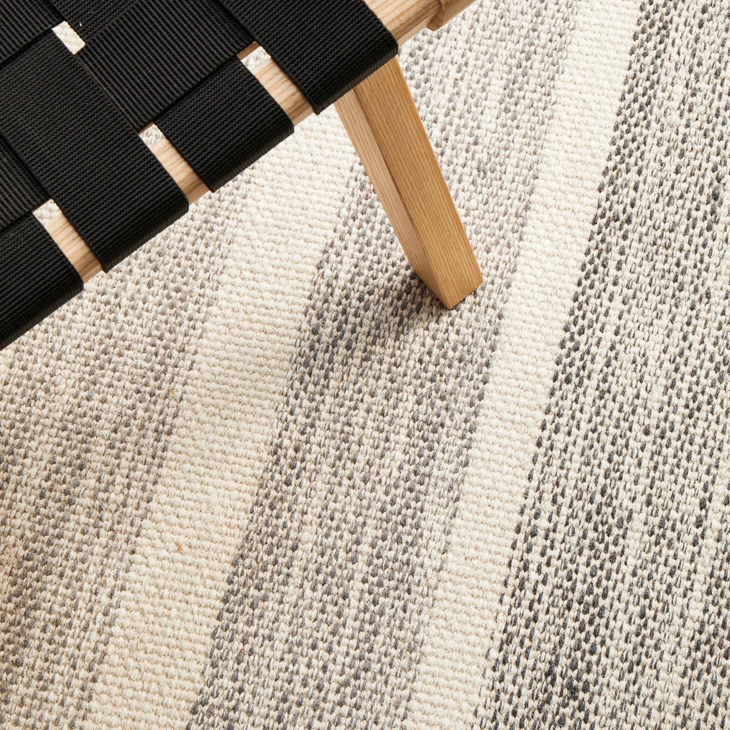 8 Common Ground Rugs Nordica 309 225x155cm - Medium Hand Loomed Wool Floor Rug - Silver, 8 of 9