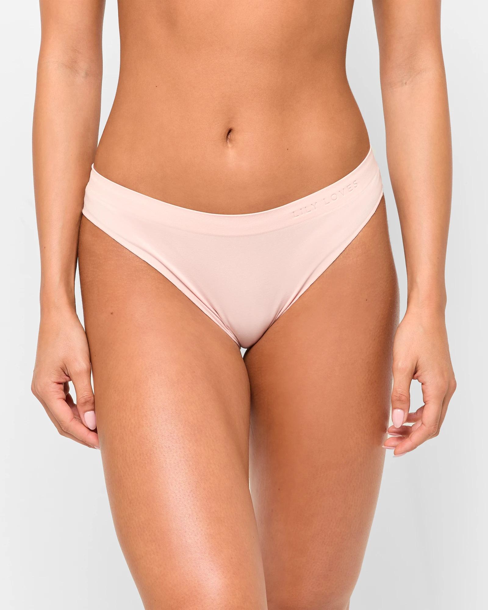 2 2 Pack Seamfree Embossed Brazilian Briefs - Lily Loves ORCHARD SMOKE/LOTUS, 2 of 4