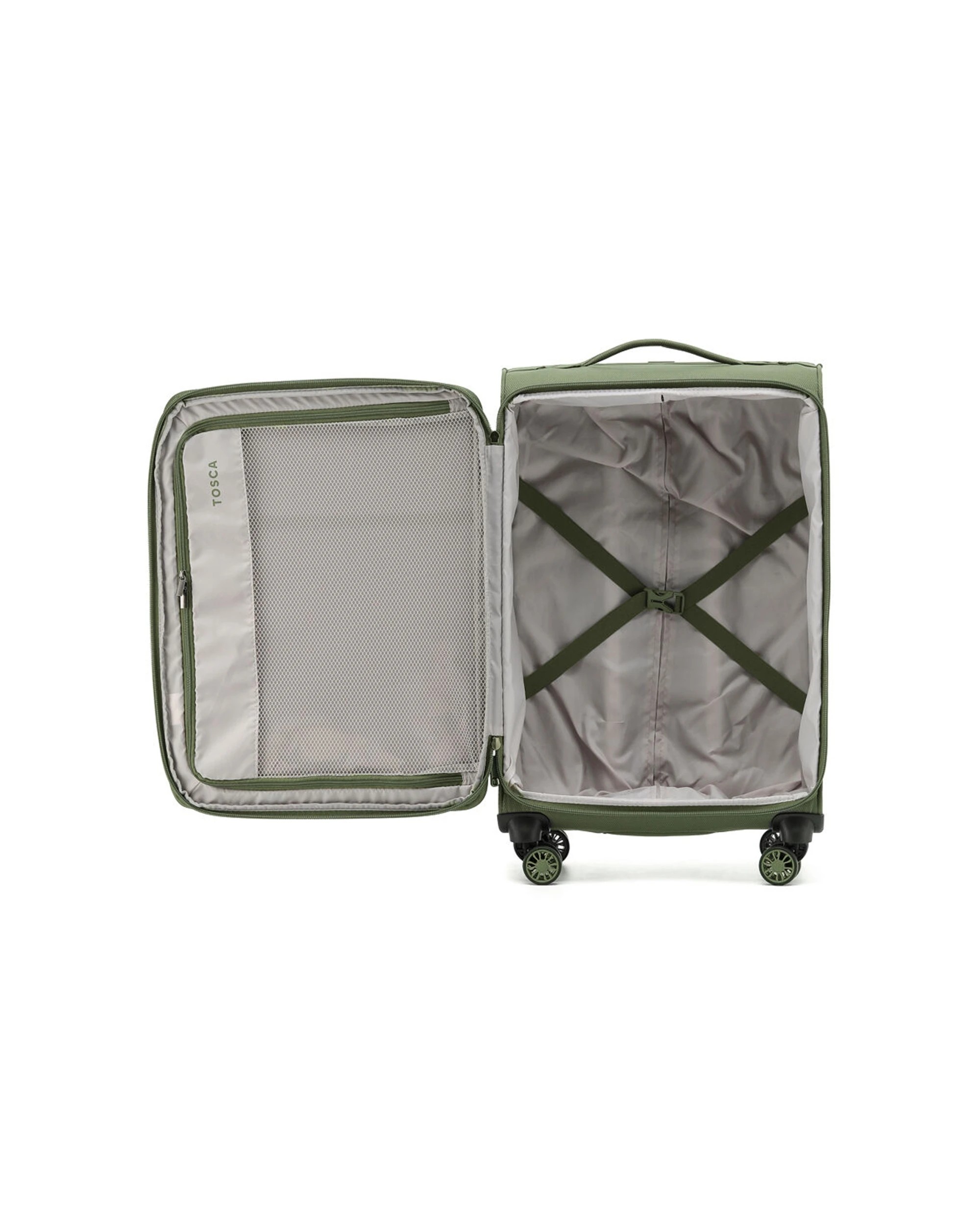 3 Tosca So Lite 87L Medium Travel Luggage/Suitcase - Green, 3 of 3