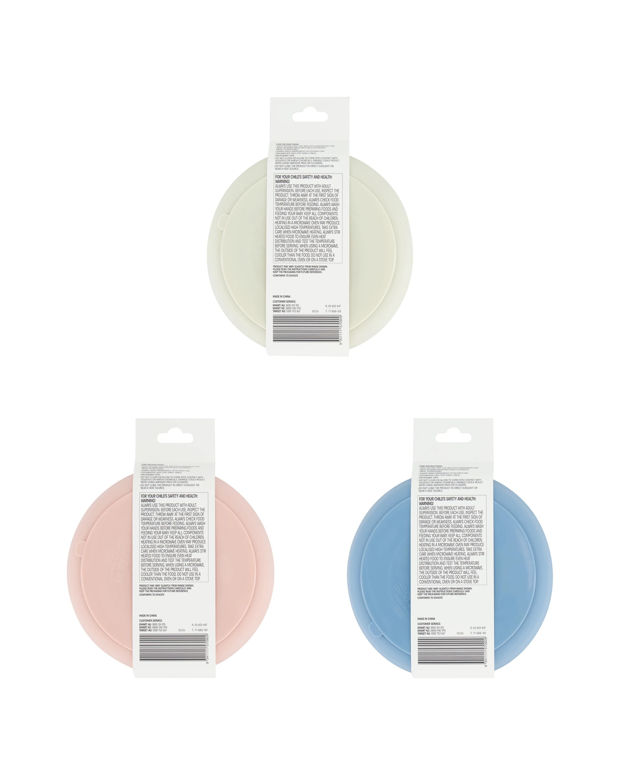 10 Silicone Suction Plate - Assorted, 10 of 10