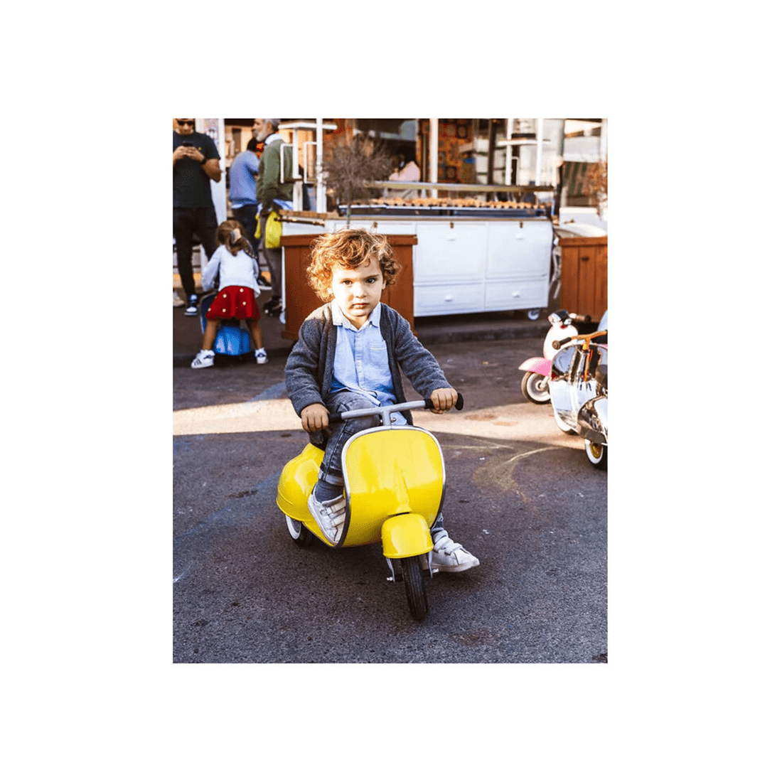 4 Ambosstoys Primo Ride-On Toy Metal Ride-On Kids Scooter 20kg Capacity Classic
 - yellow, 4 of 5