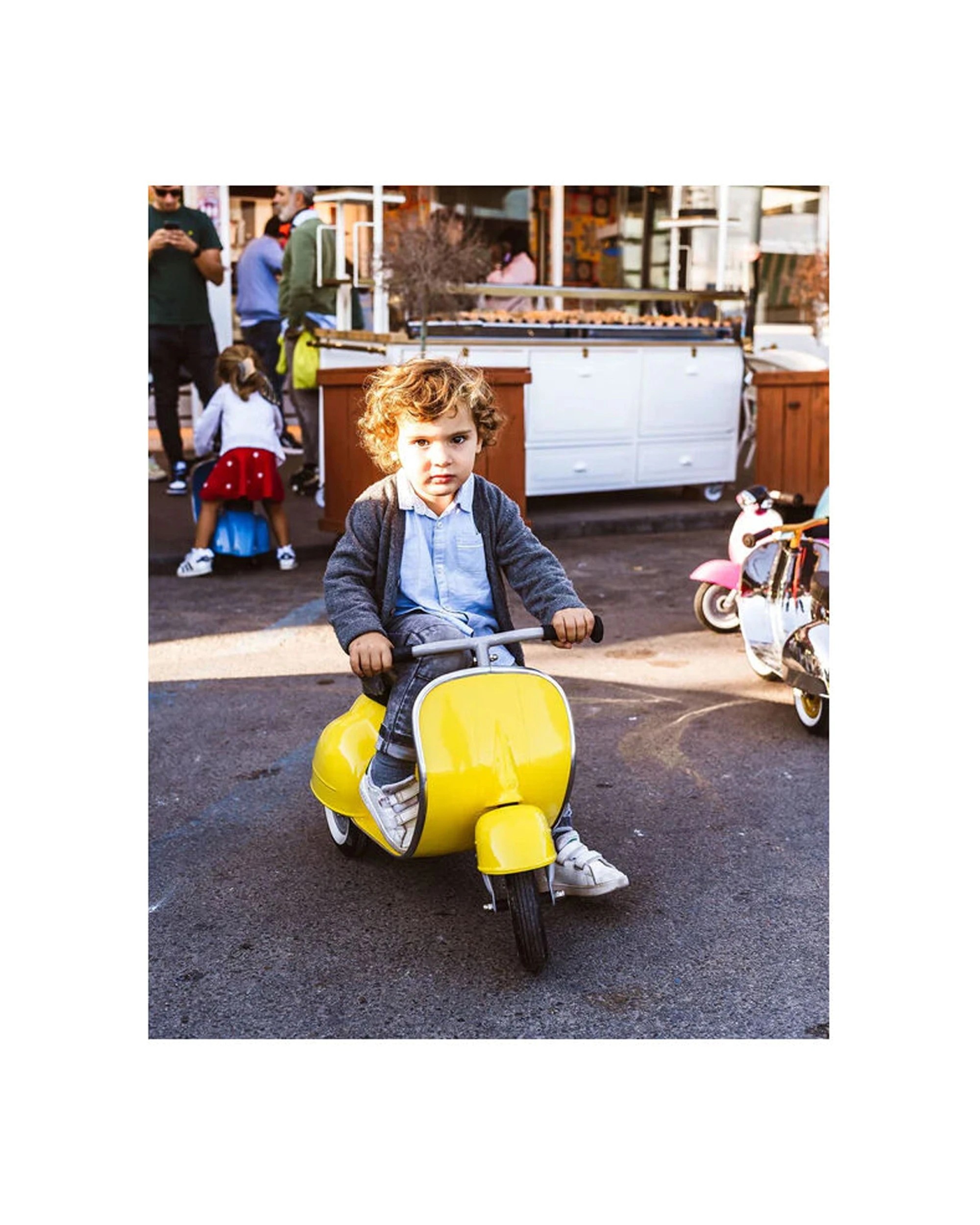 4 Ambosstoys Primo Ride-On Toy Metal Ride-On Kids Scooter 20kg Capacity Classic
 - yellow, 4 of 5